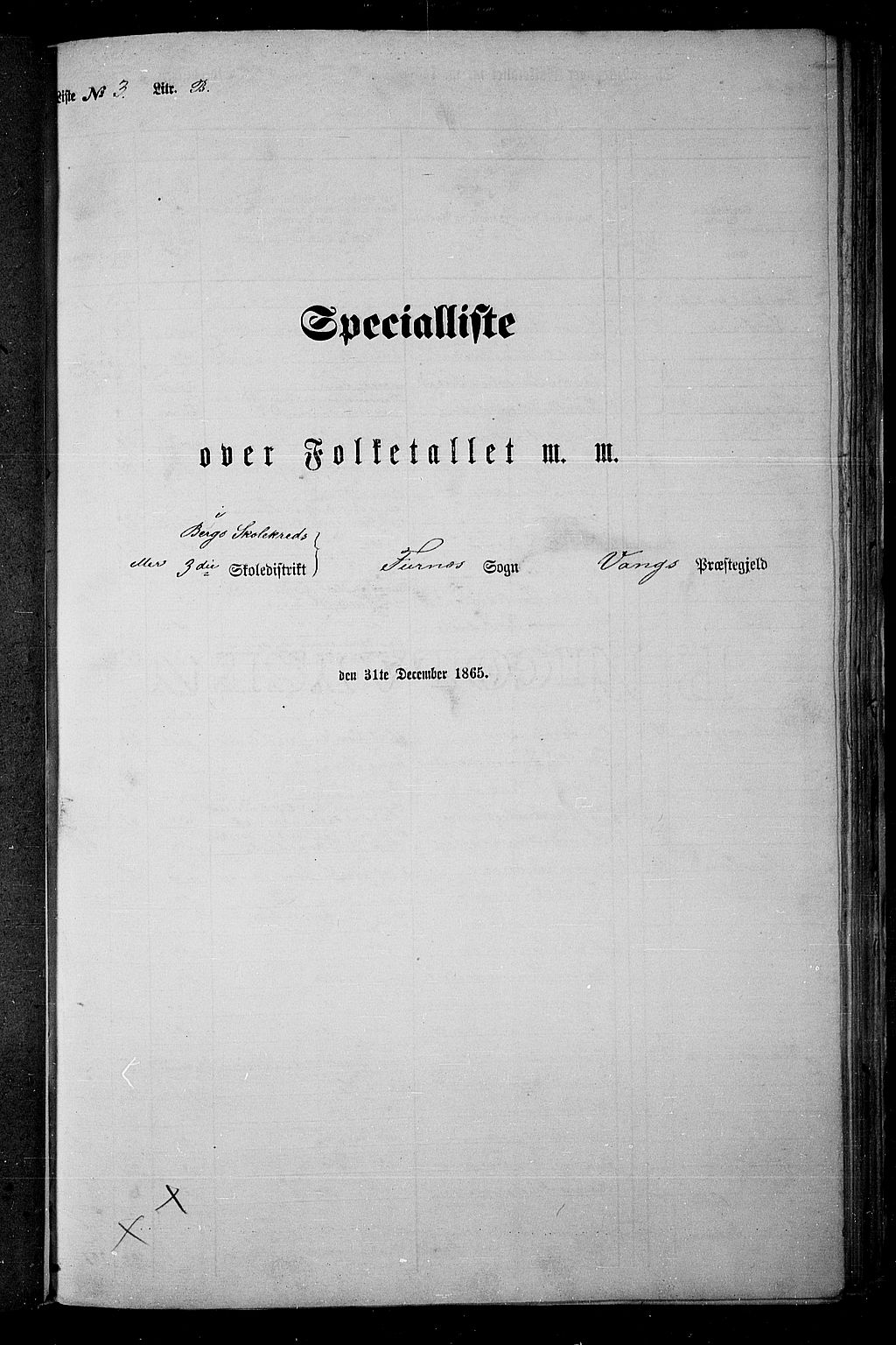 RA, Folketelling 1865 for 0414L Vang prestegjeld, Vang sokn og Furnes sokn, 1865, s. 81