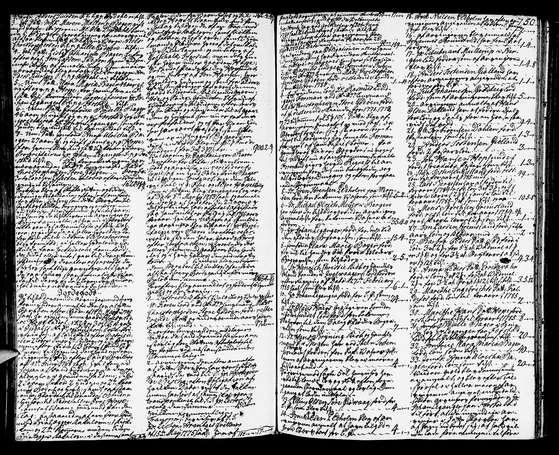 Sunnhordland sorenskrivar, SAB/A-2401/1/H/Ha/Haa/L0009: Skifteprotokollar. Register i protokoll. Fol. 639- ut, 1785-1787, s. 749b-750a