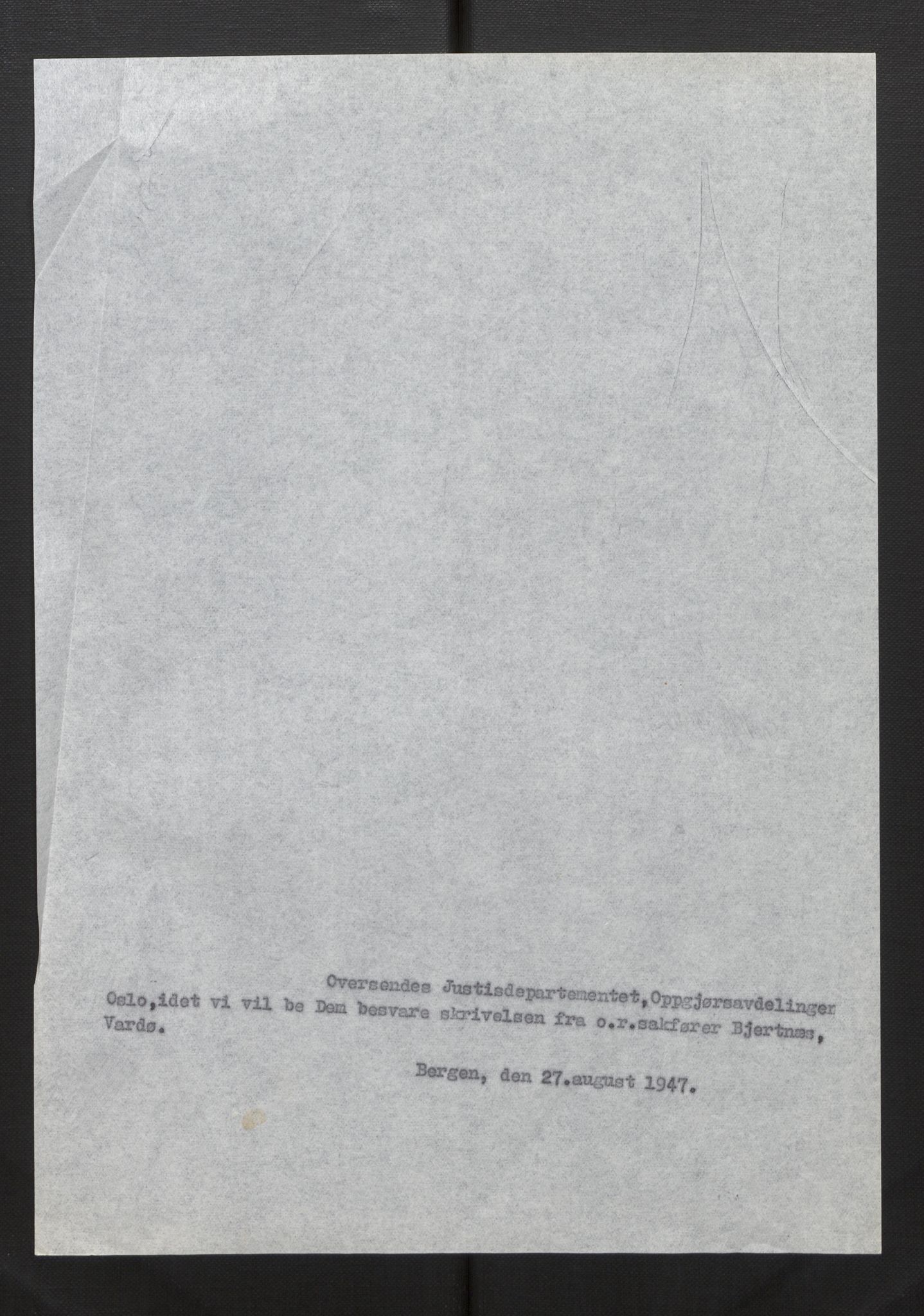 Fiskeridirektoratet - 1 Adm. ledelse - 13 Båtkontoret, SAB/A-2003/La/L0033: Statens krigsforsikring for fiskeflåten, 1936-1971, s. 19