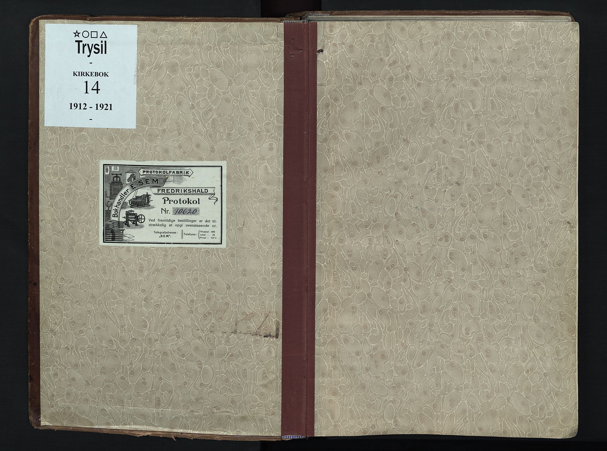 Trysil prestekontor, SAH/PREST-046/H/Ha/Haa/L0014: Ministerialbok nr. 14, 1912-1923