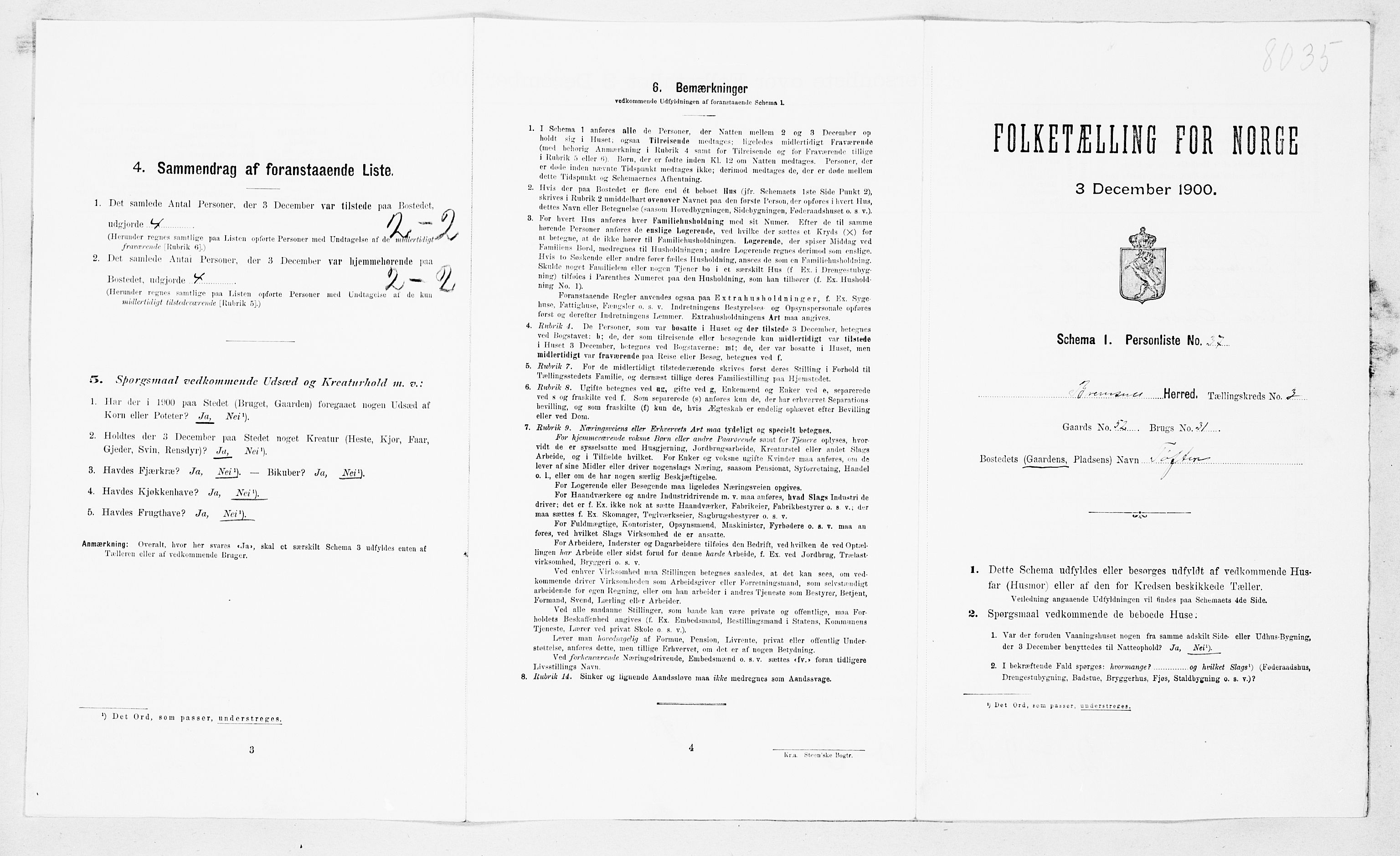 SAT, Folketelling 1900 for 1554 Bremsnes herred, 1900, s. 379