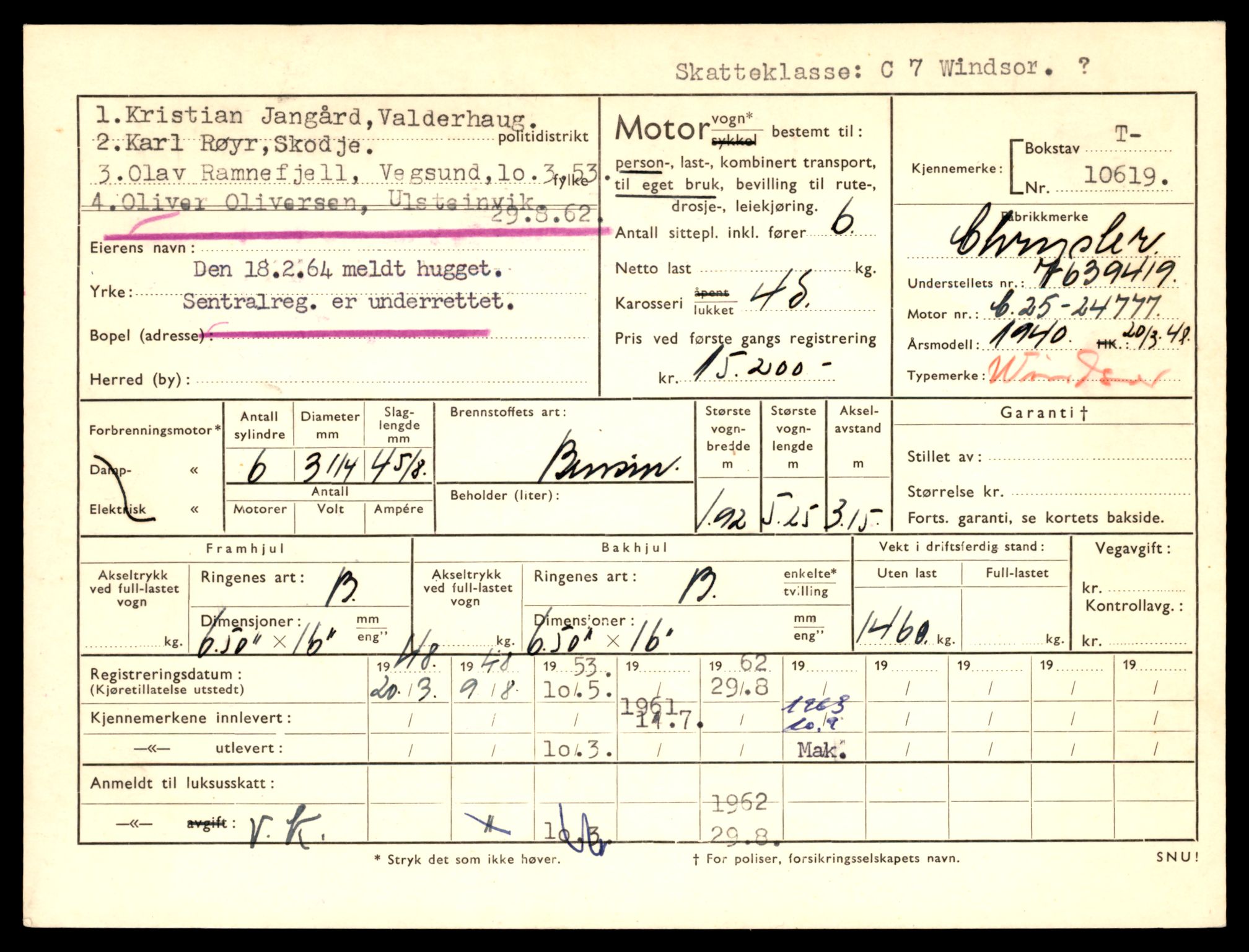 Møre og Romsdal vegkontor - Ålesund trafikkstasjon, AV/SAT-A-4099/F/Fe/L0022: Registreringskort for kjøretøy T 10584 - T 10694, 1927-1998, s. 1115