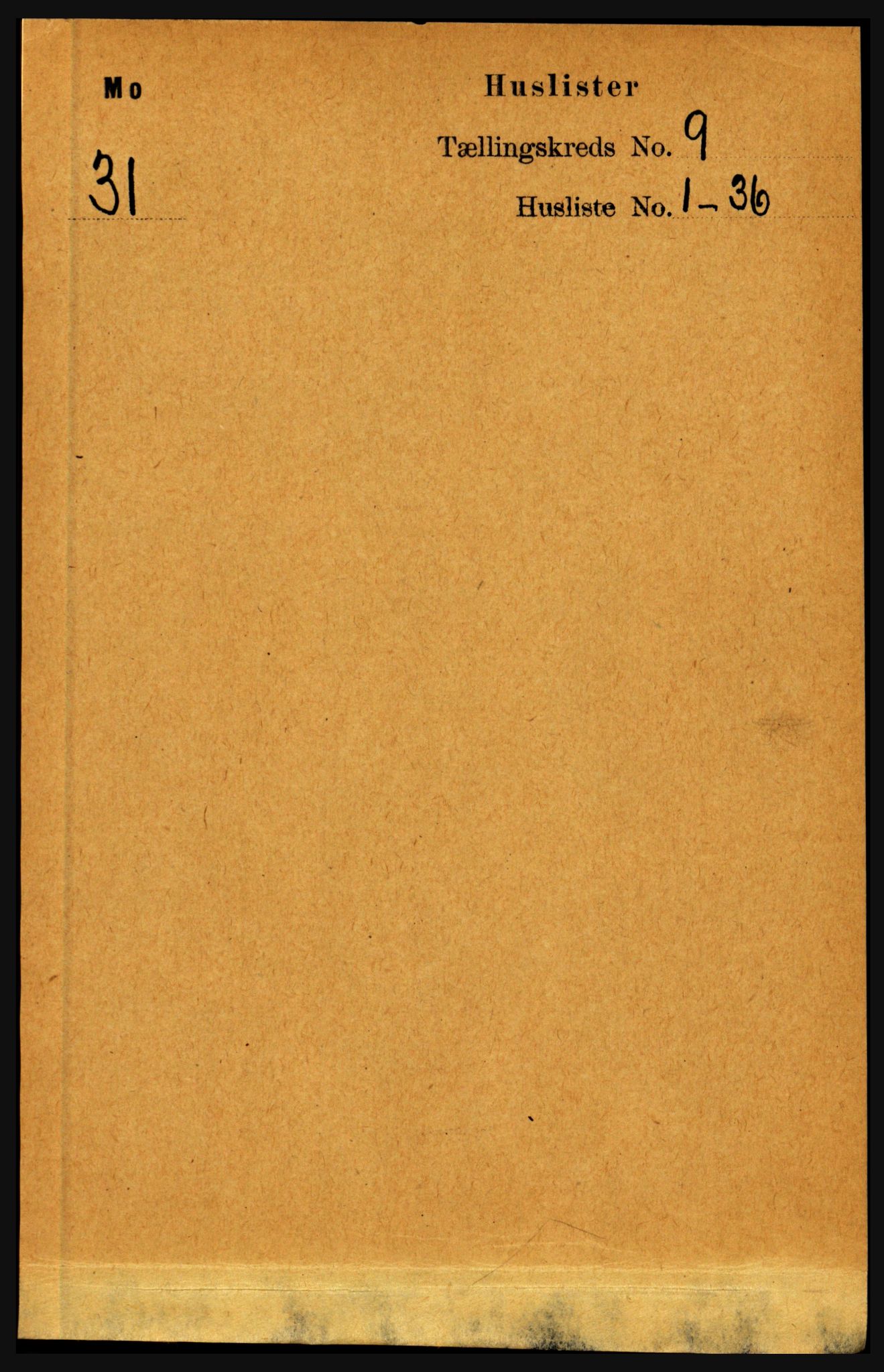 RA, Folketelling 1891 for 1833 Mo herred, 1891, s. 3562