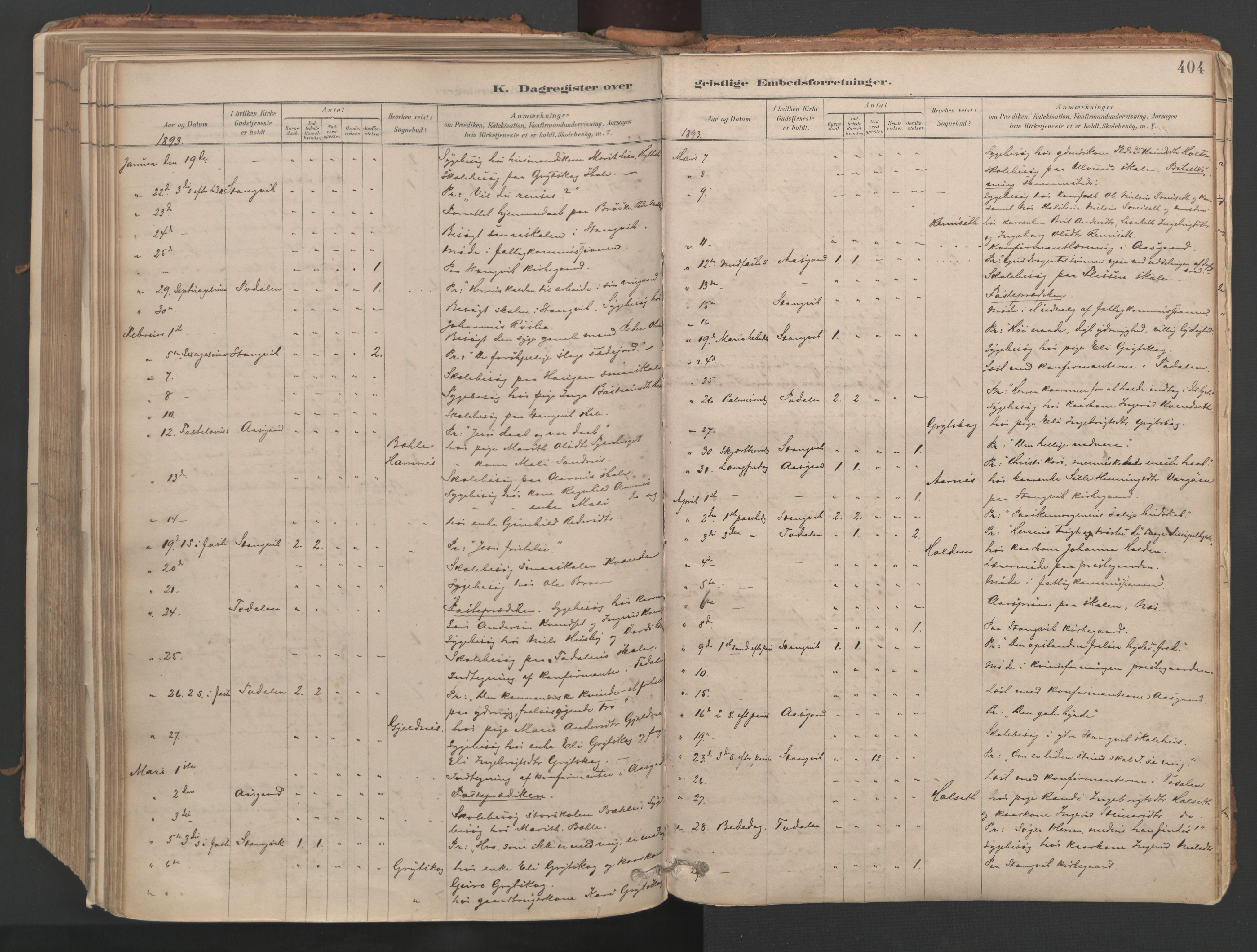 Ministerialprotokoller, klokkerbøker og fødselsregistre - Møre og Romsdal, AV/SAT-A-1454/592/L1029: Ministerialbok nr. 592A07, 1879-1902, s. 404