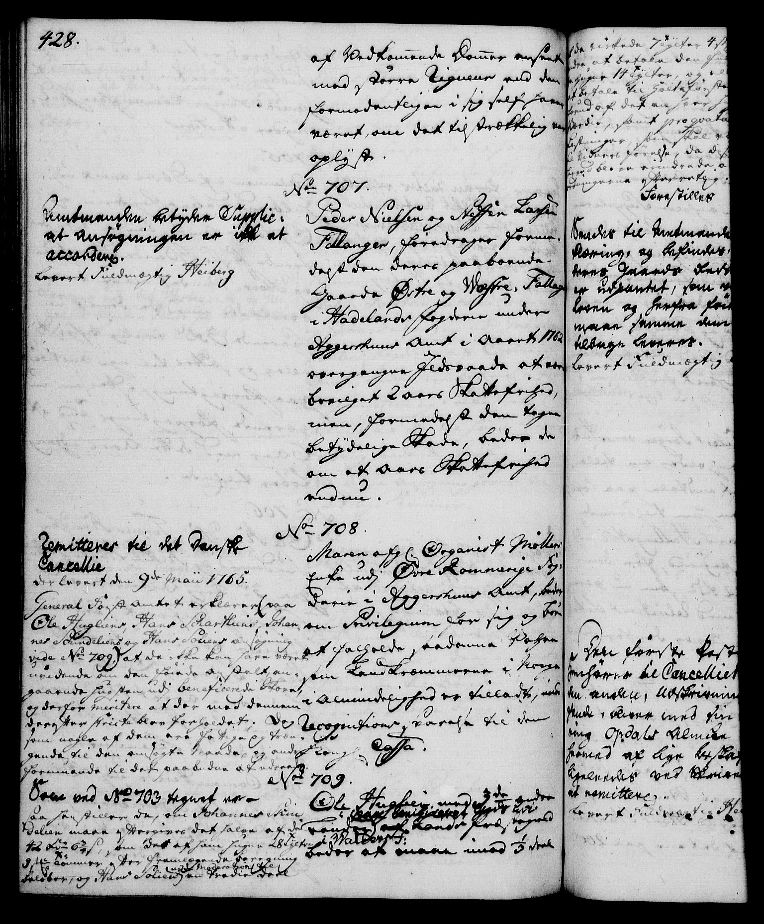 Rentekammeret, Kammerkanselliet, AV/RA-EA-3111/G/Gh/Gha/L0035: Norsk ekstraktmemorialprotokoll (merket RK 53.80), 1759-1771, s. 428