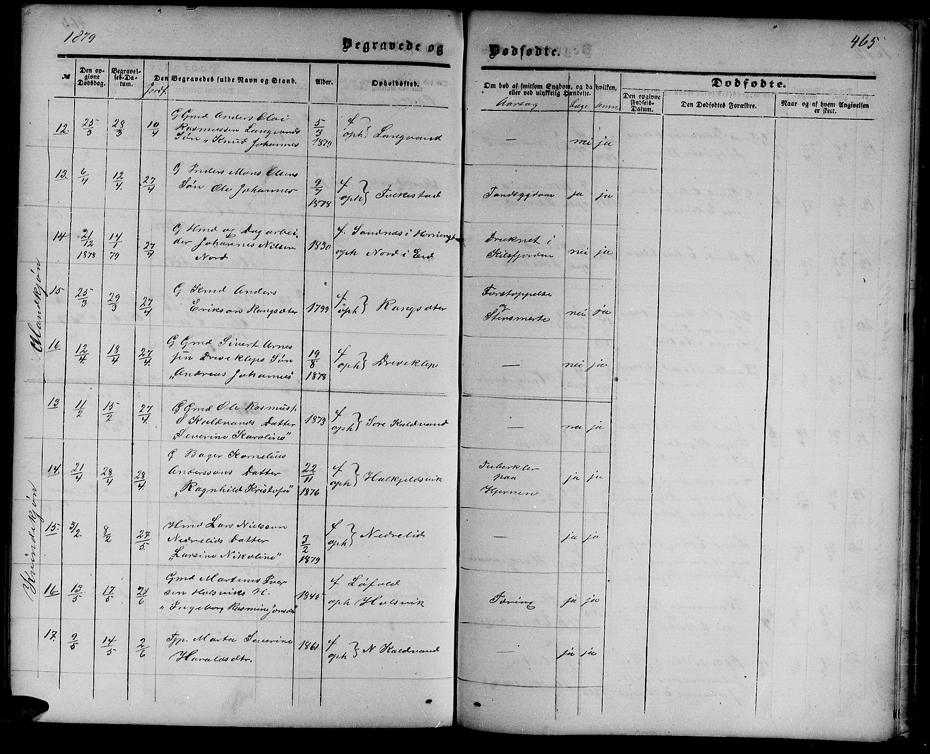 Ministerialprotokoller, klokkerbøker og fødselsregistre - Møre og Romsdal, AV/SAT-A-1454/511/L0157: Klokkerbok nr. 511C03, 1864-1884, s. 465