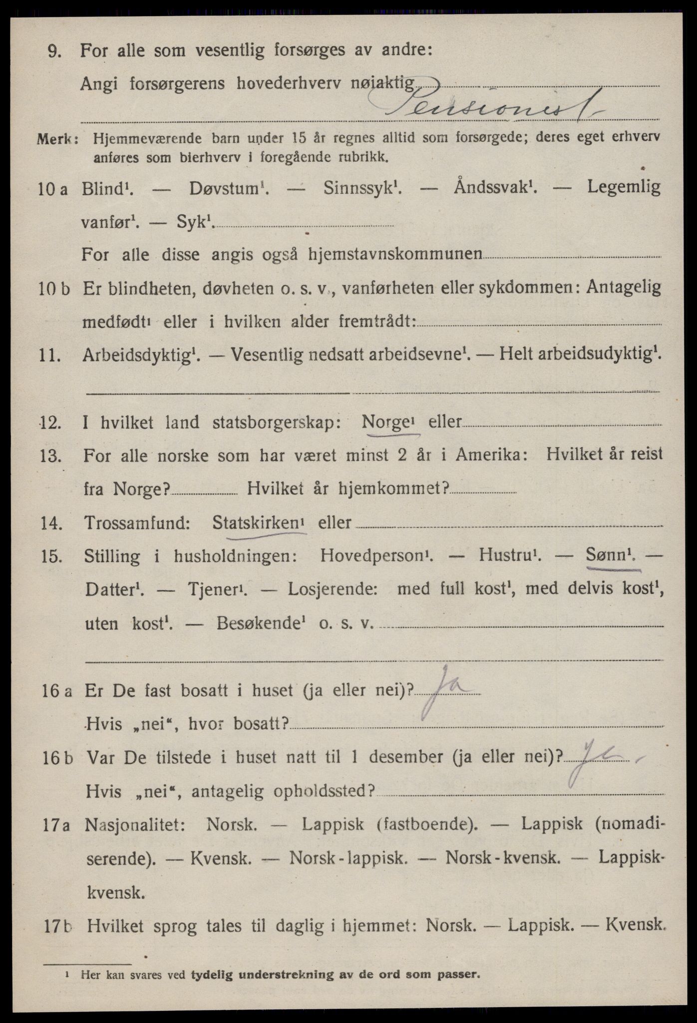 SAT, Folketelling 1920 for 1637 Orkland herred, 1920, s. 2971
