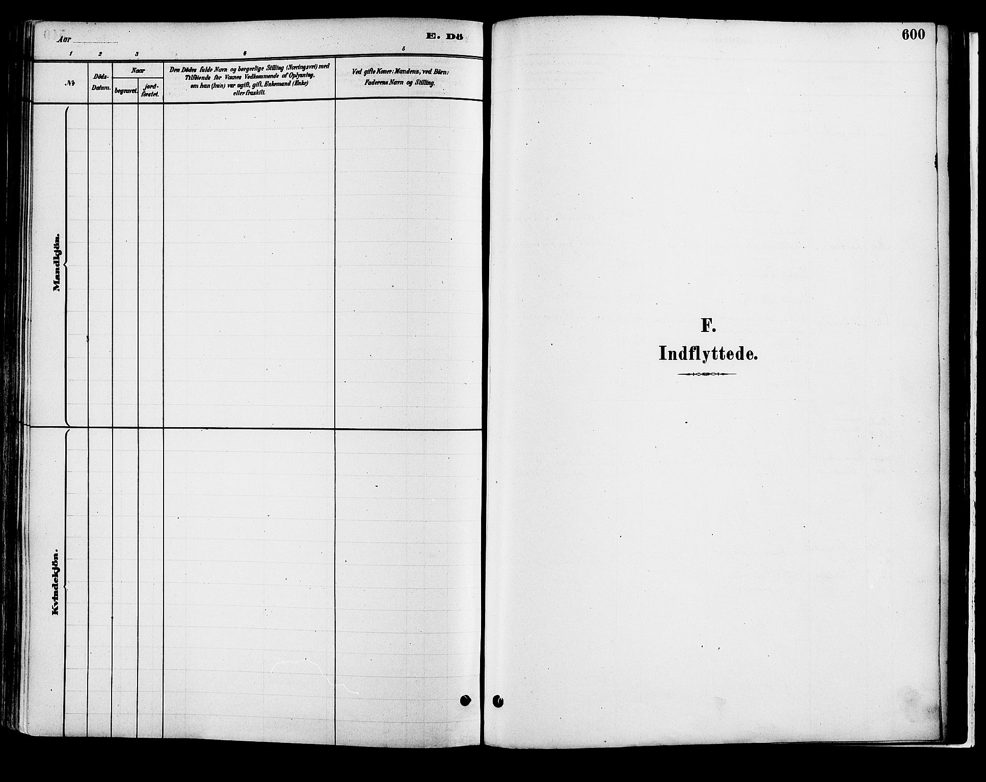 Vang prestekontor, Hedmark, SAH/PREST-008/H/Ha/Haa/L0018B: Ministerialbok nr. 18B, 1880-1906, s. 600