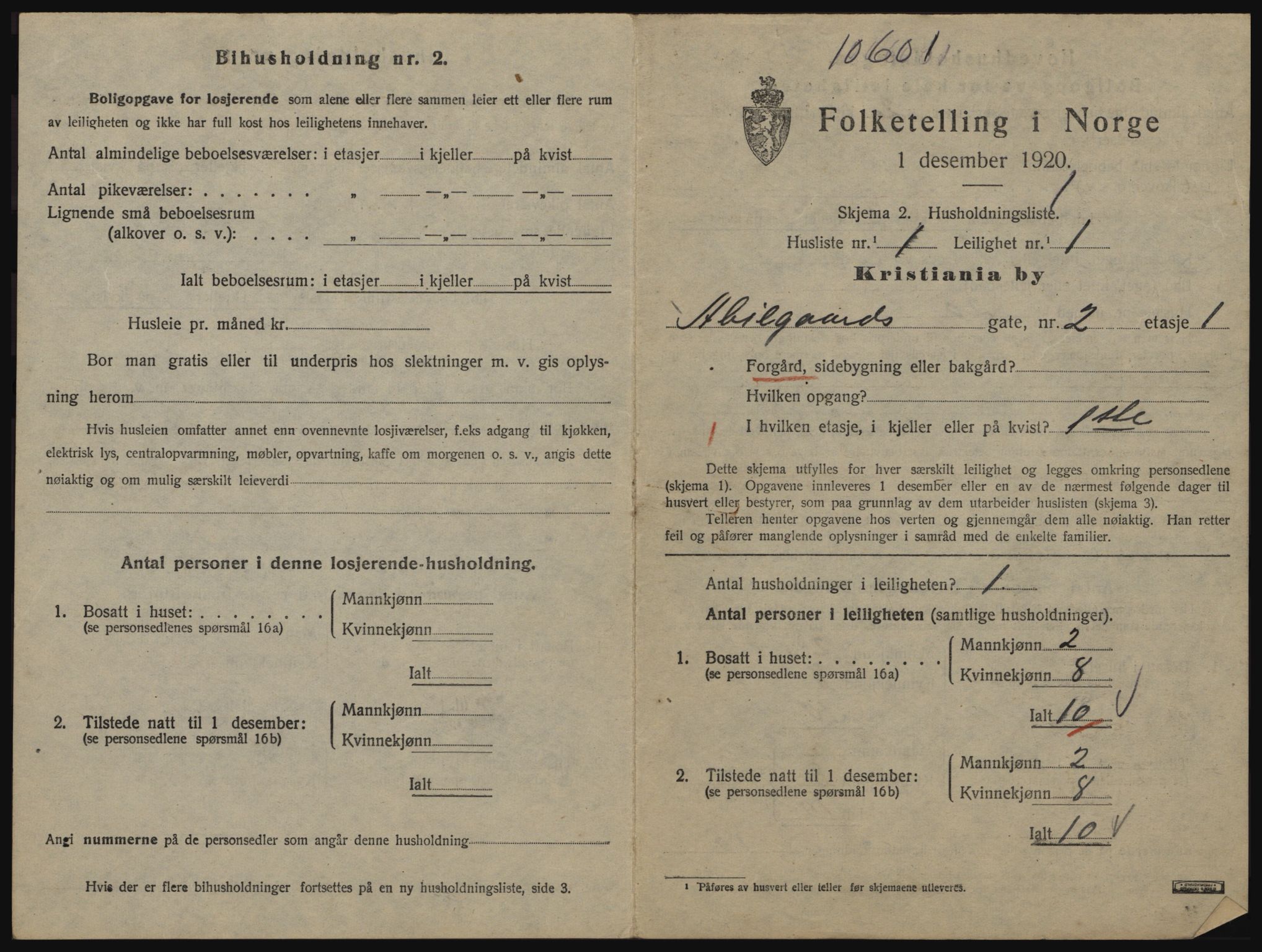 SAO, Folketelling 1920 for 0301 Kristiania kjøpstad, 1920, s. 76