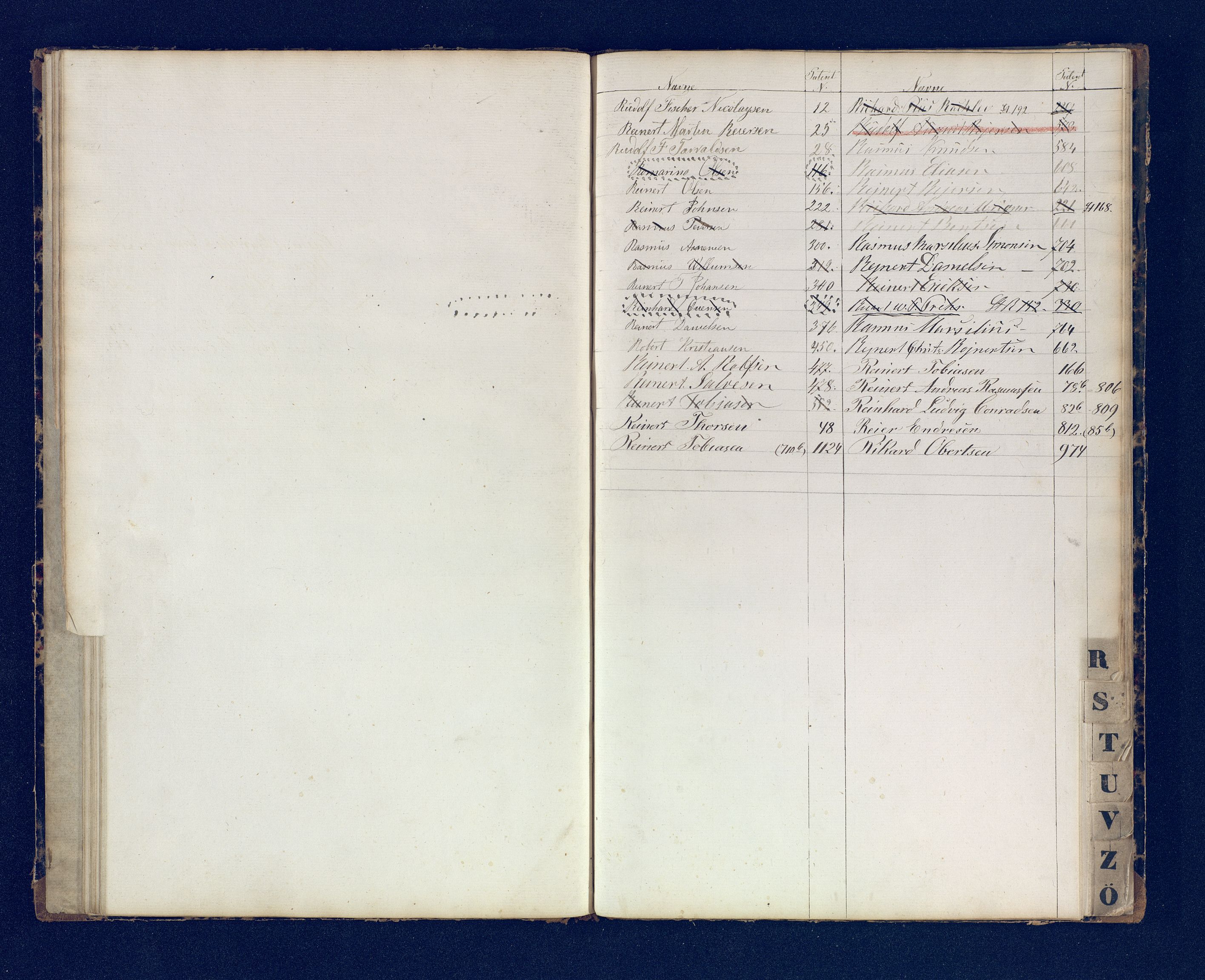 Mandal mønstringskrets, SAK/2031-0016/F/Fb/L0017/0001: Register til annontasjonsrulle og hovedrulle, Y-37 / Register til hovedrulle Y-19 (2 stykker), 1860-1866, s. 78