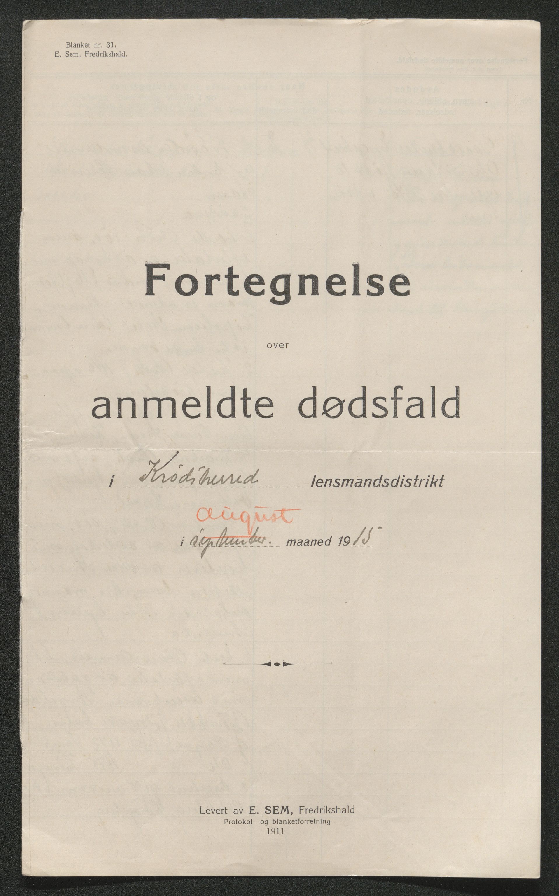 Eiker, Modum og Sigdal sorenskriveri, AV/SAKO-A-123/H/Ha/Hab/L0037: Dødsfallsmeldinger, 1914-1915, s. 662