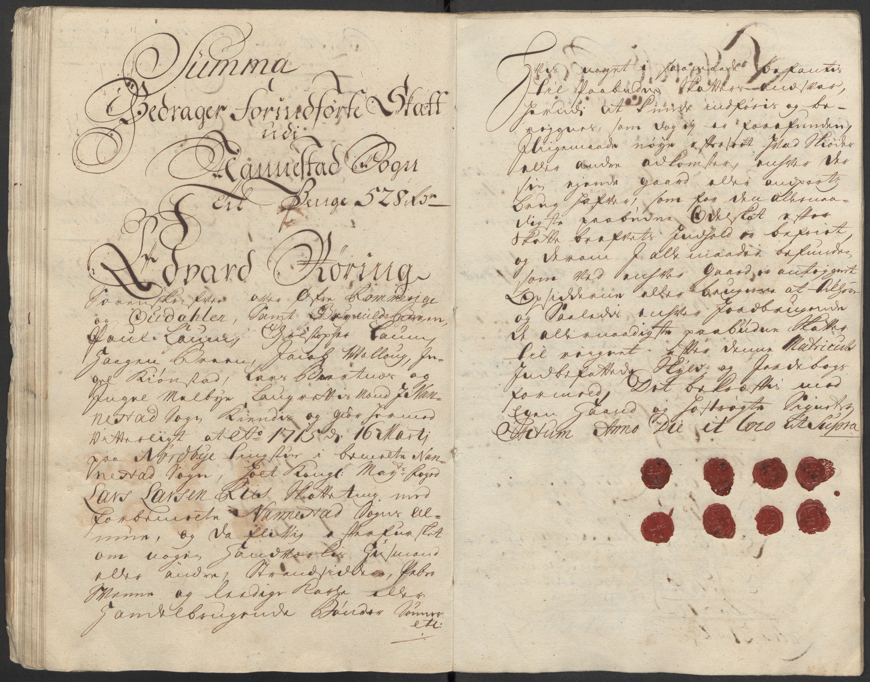 Rentekammeret inntil 1814, Reviderte regnskaper, Fogderegnskap, AV/RA-EA-4092/R12/L0724: Fogderegnskap Øvre Romerike, 1715, s. 57