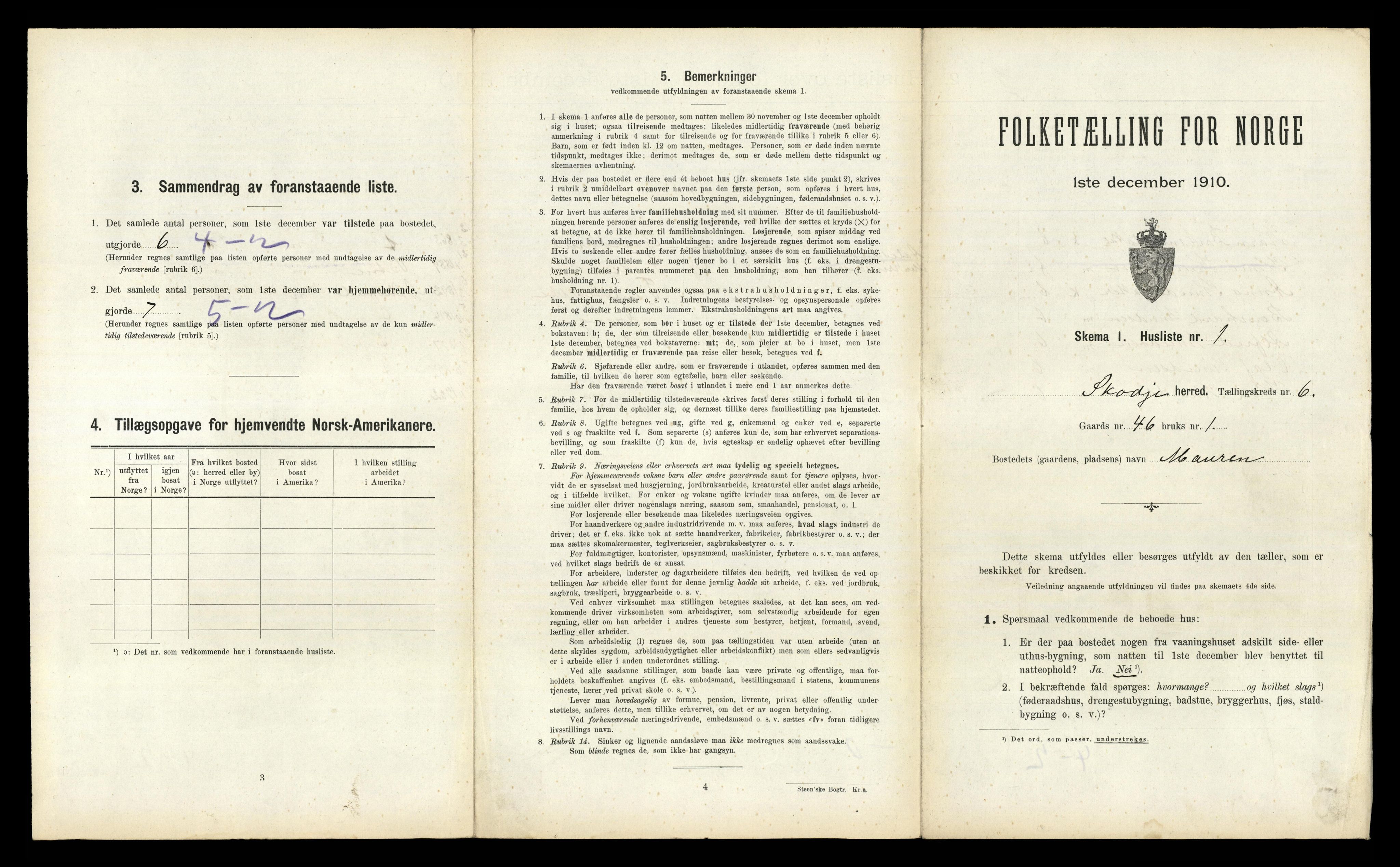 RA, Folketelling 1910 for 1529 Skodje herred, 1910, s. 237