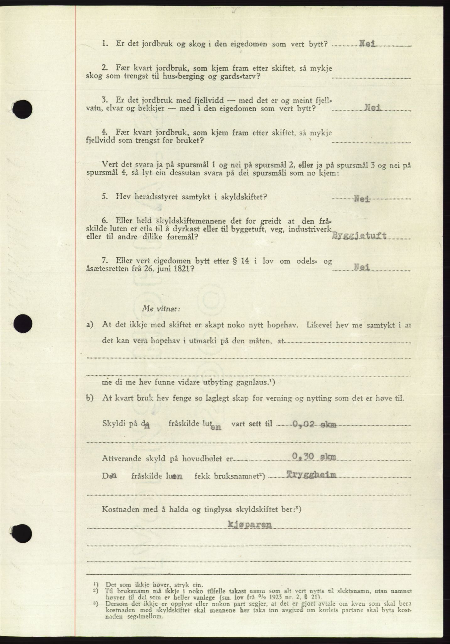 Søre Sunnmøre sorenskriveri, AV/SAT-A-4122/1/2/2C/L0085: Pantebok nr. 11A, 1949-1949, Dagboknr: 1899/1949