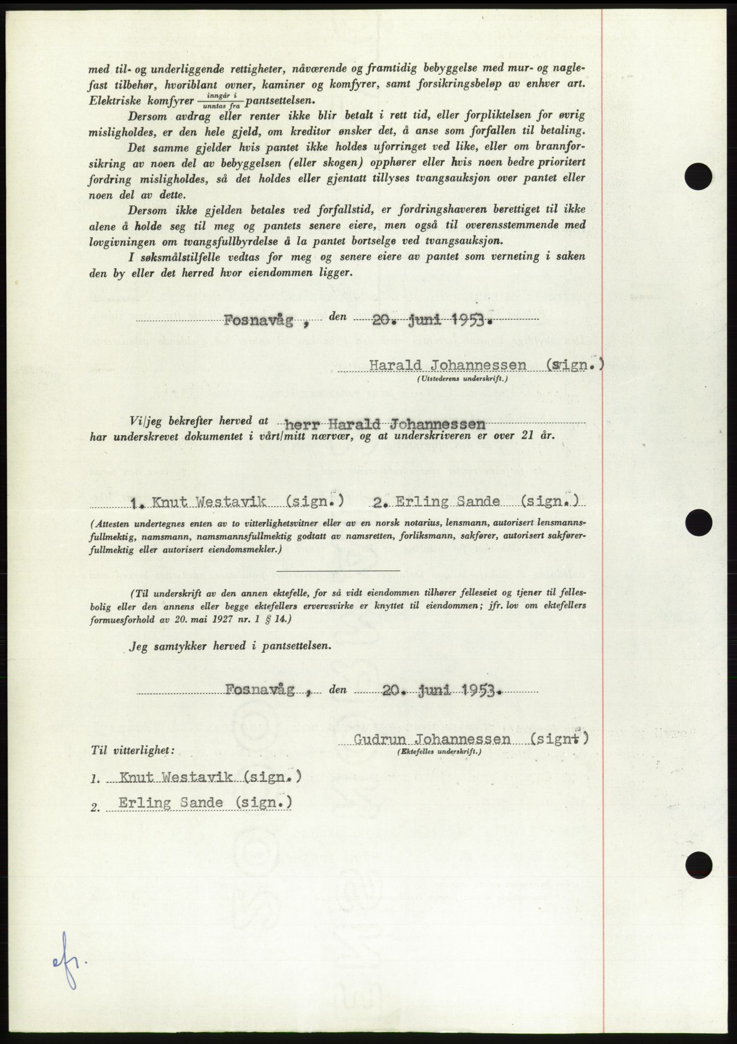 Søre Sunnmøre sorenskriveri, AV/SAT-A-4122/1/2/2C/L0123: Pantebok nr. 11B, 1953-1953, Dagboknr: 1502/1953