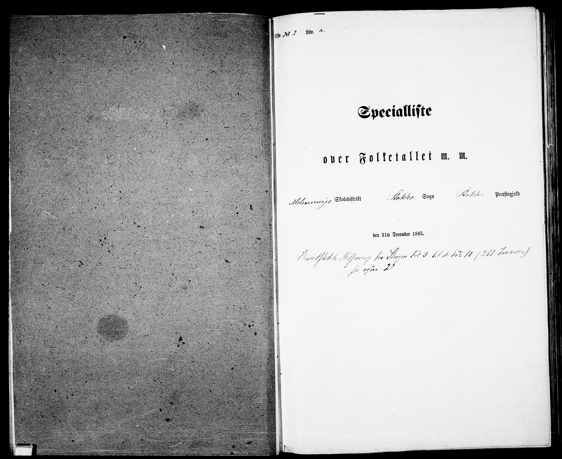RA, Folketelling 1865 for 0720P Stokke prestegjeld, 1865, s. 36