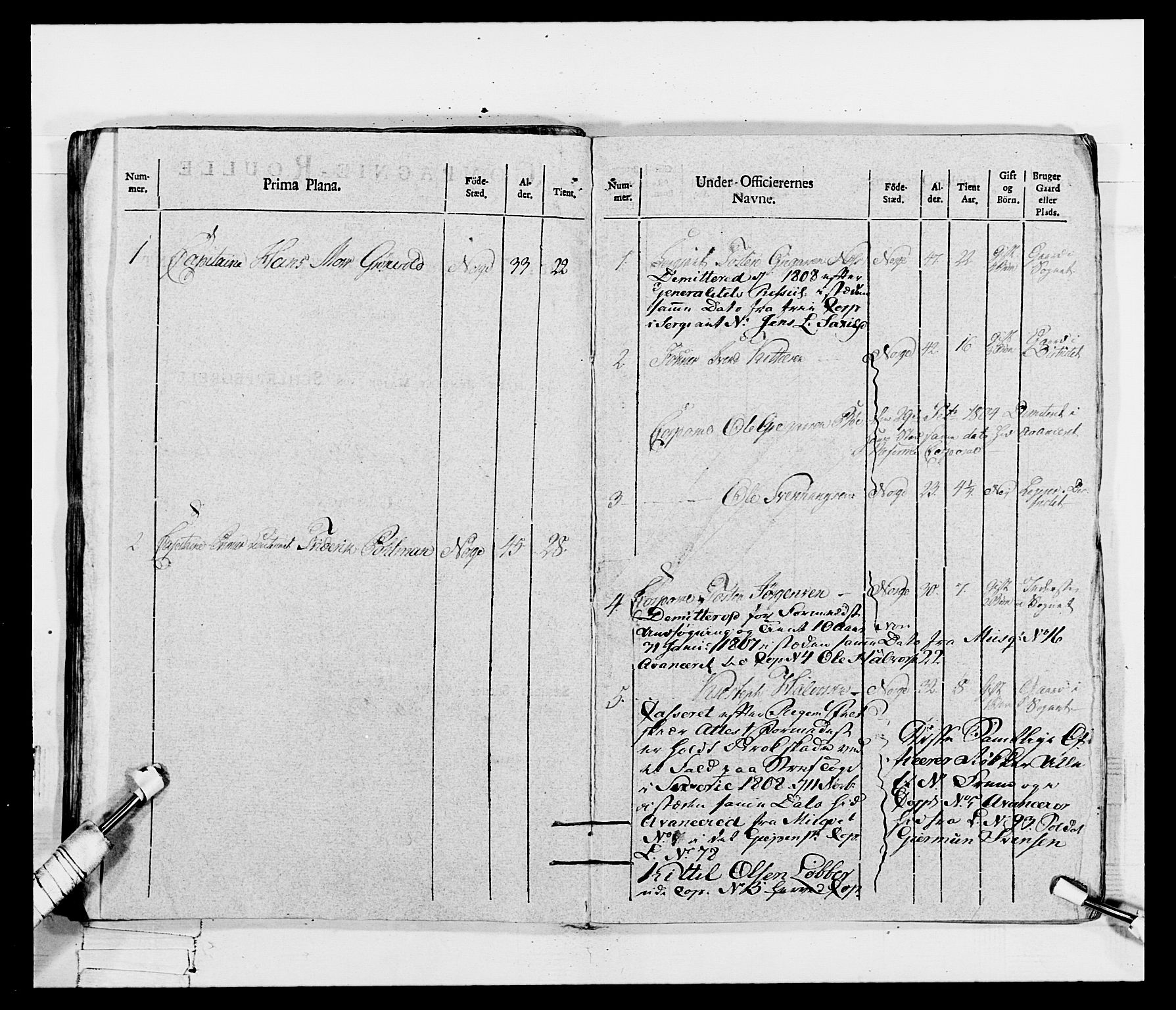 Generalitets- og kommissariatskollegiet, Det kongelige norske kommissariatskollegium, AV/RA-EA-5420/E/Eh/L0115: Telemarkske nasjonale infanteriregiment, 1802-1805, s. 585