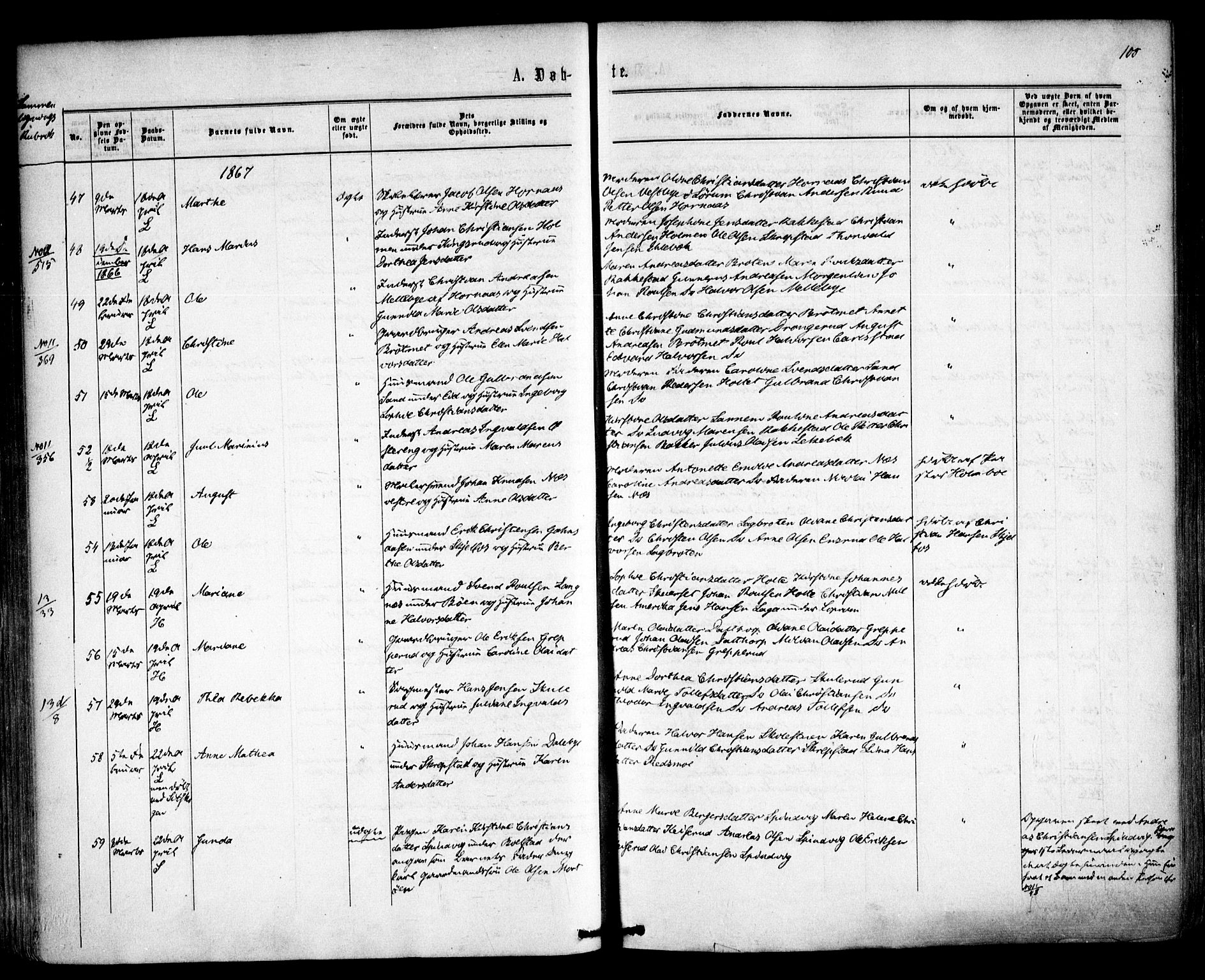 Høland prestekontor Kirkebøker, SAO/A-10346a/F/Fa/L0011: Ministerialbok nr. I 11, 1862-1869, s. 100