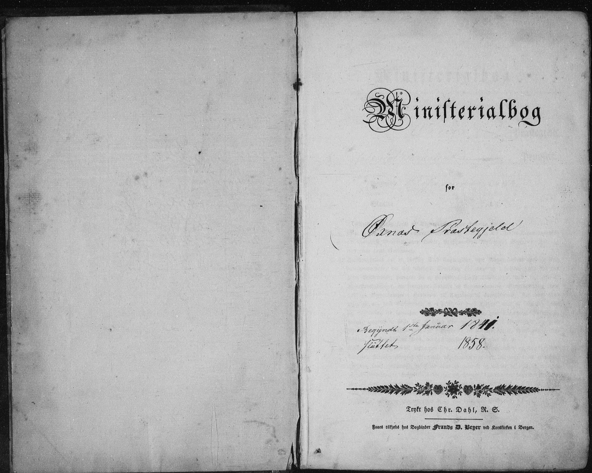 Ministerialprotokoller, klokkerbøker og fødselsregistre - Nordland, SAT/A-1459/893/L1332: Ministerialbok nr. 893A05, 1841-1858