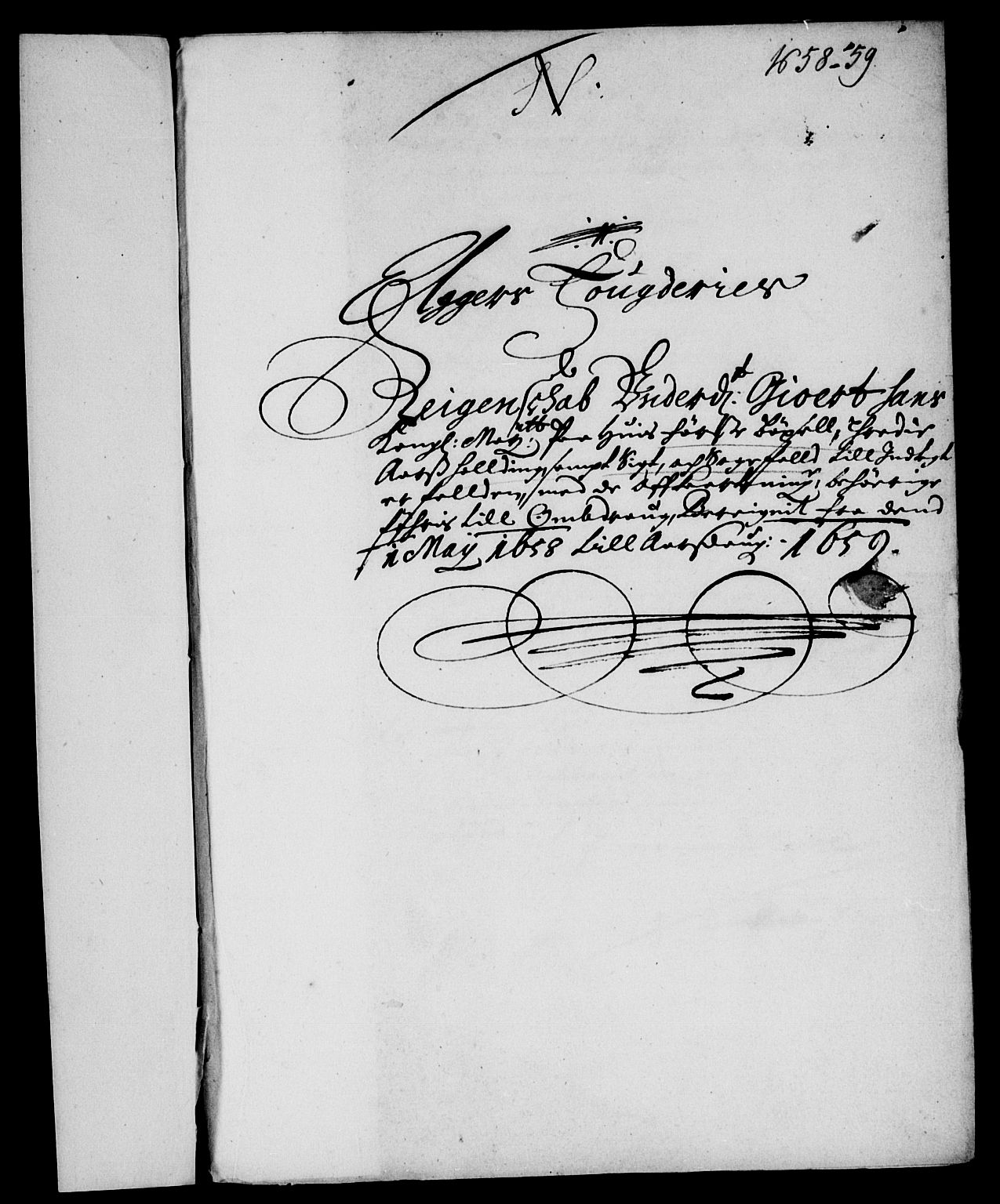 Rentekammeret inntil 1814, Reviderte regnskaper, Lensregnskaper, RA/EA-5023/R/Rb/Rba/L0247: Akershus len, 1658-1659