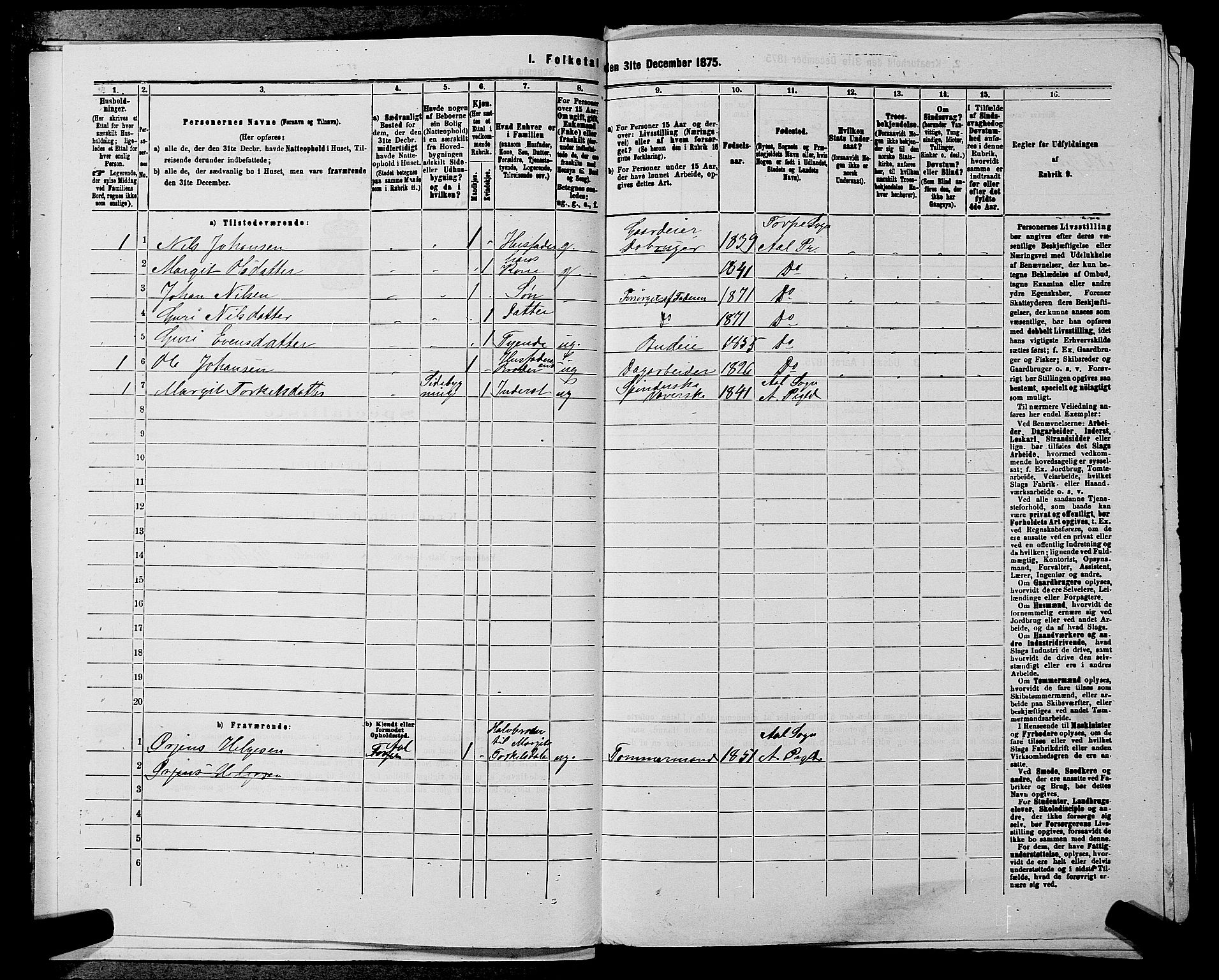 SAKO, Folketelling 1875 for 0619P Ål prestegjeld, 1875, s. 229