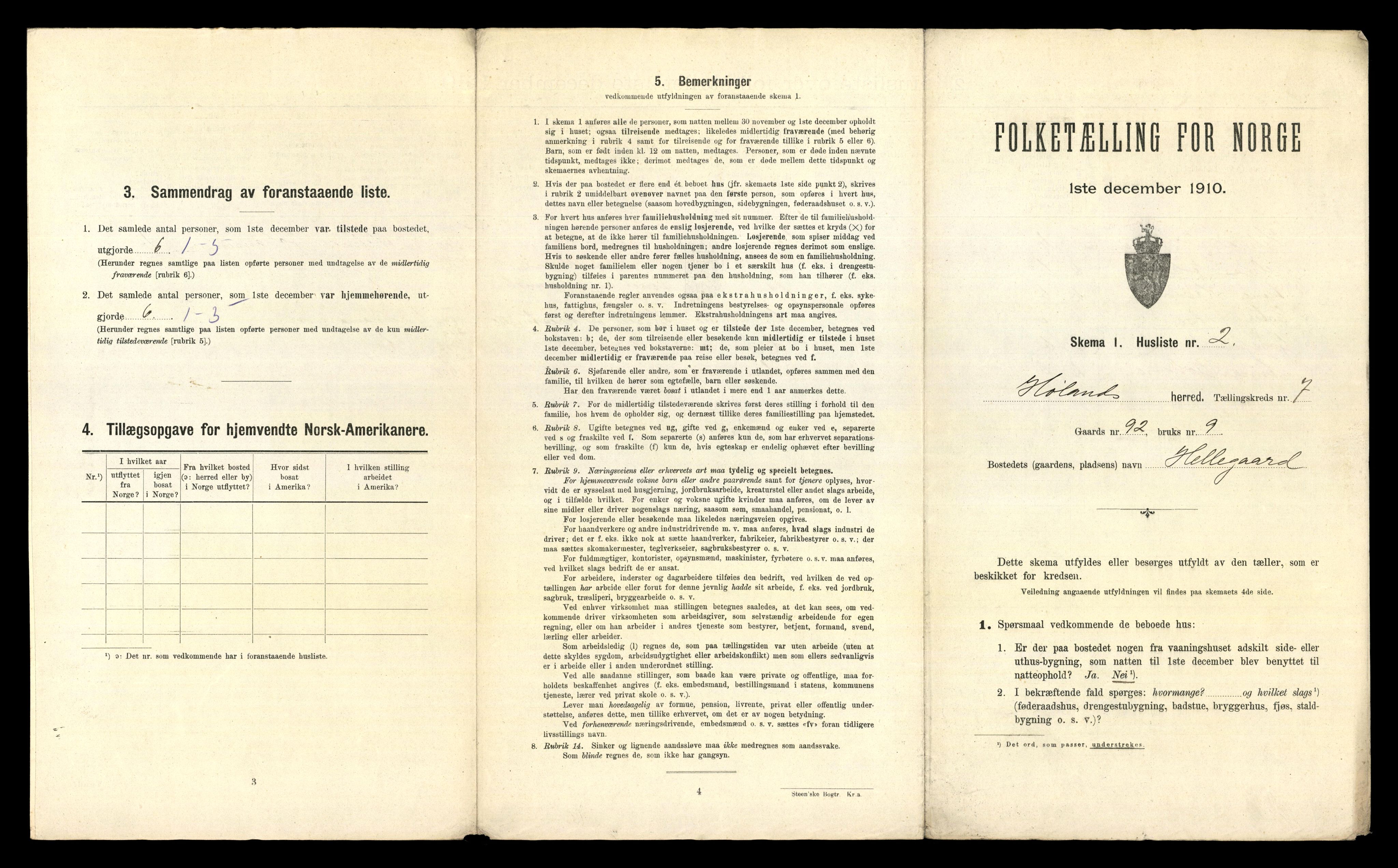 RA, Folketelling 1910 for 0221 Høland herred, 1910, s. 1217