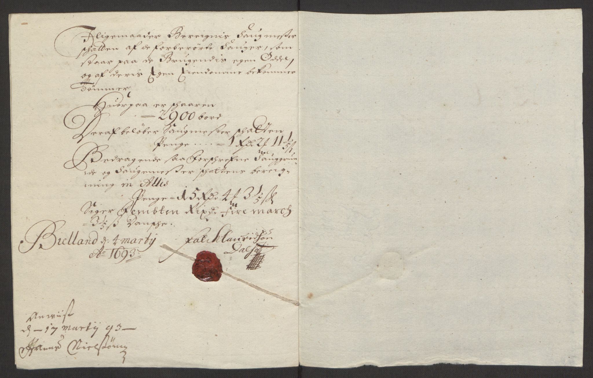 Rentekammeret inntil 1814, Reviderte regnskaper, Fogderegnskap, RA/EA-4092/R48/L2973: Fogderegnskap Sunnhordland og Hardanger, 1691-1692, s. 394