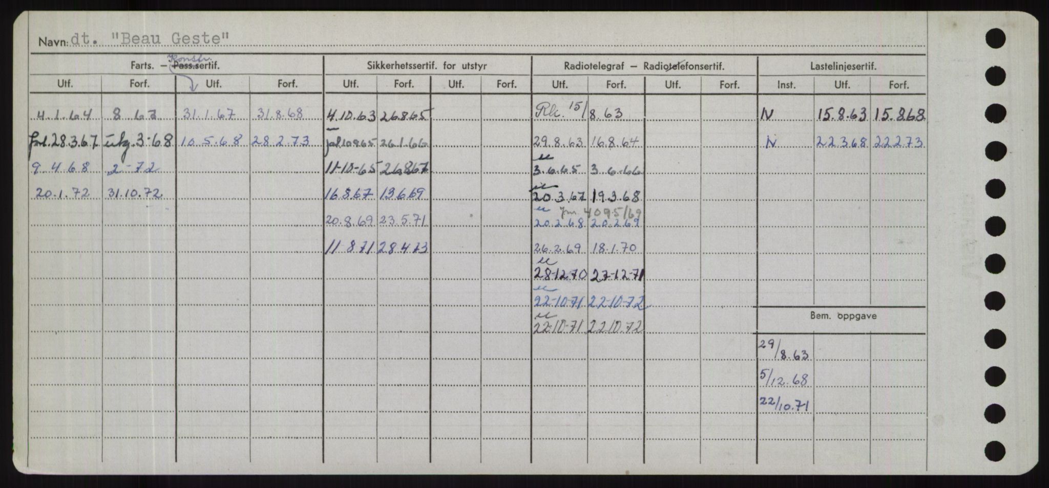 Sjøfartsdirektoratet med forløpere, Skipsmålingen, AV/RA-S-1627/H/Hd/L0003: Fartøy, B-Bev, s. 434