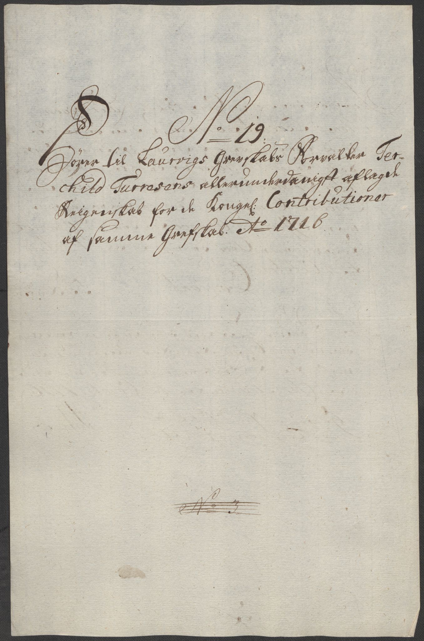 Rentekammeret inntil 1814, Reviderte regnskaper, Fogderegnskap, AV/RA-EA-4092/R33/L1987: Fogderegnskap Larvik grevskap, 1716-1717, s. 222