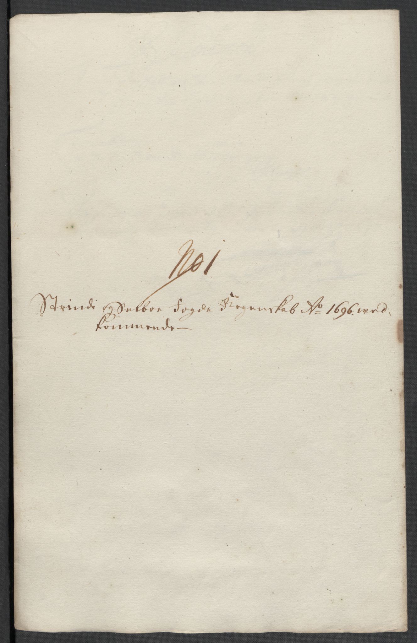 Rentekammeret inntil 1814, Reviderte regnskaper, Fogderegnskap, RA/EA-4092/R61/L4106: Fogderegnskap Strinda og Selbu, 1696-1697, s. 101