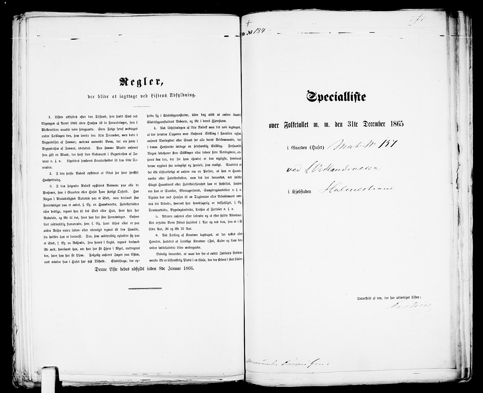 RA, Folketelling 1865 for 0702B Botne prestegjeld, Holmestrand kjøpstad, 1865, s. 377