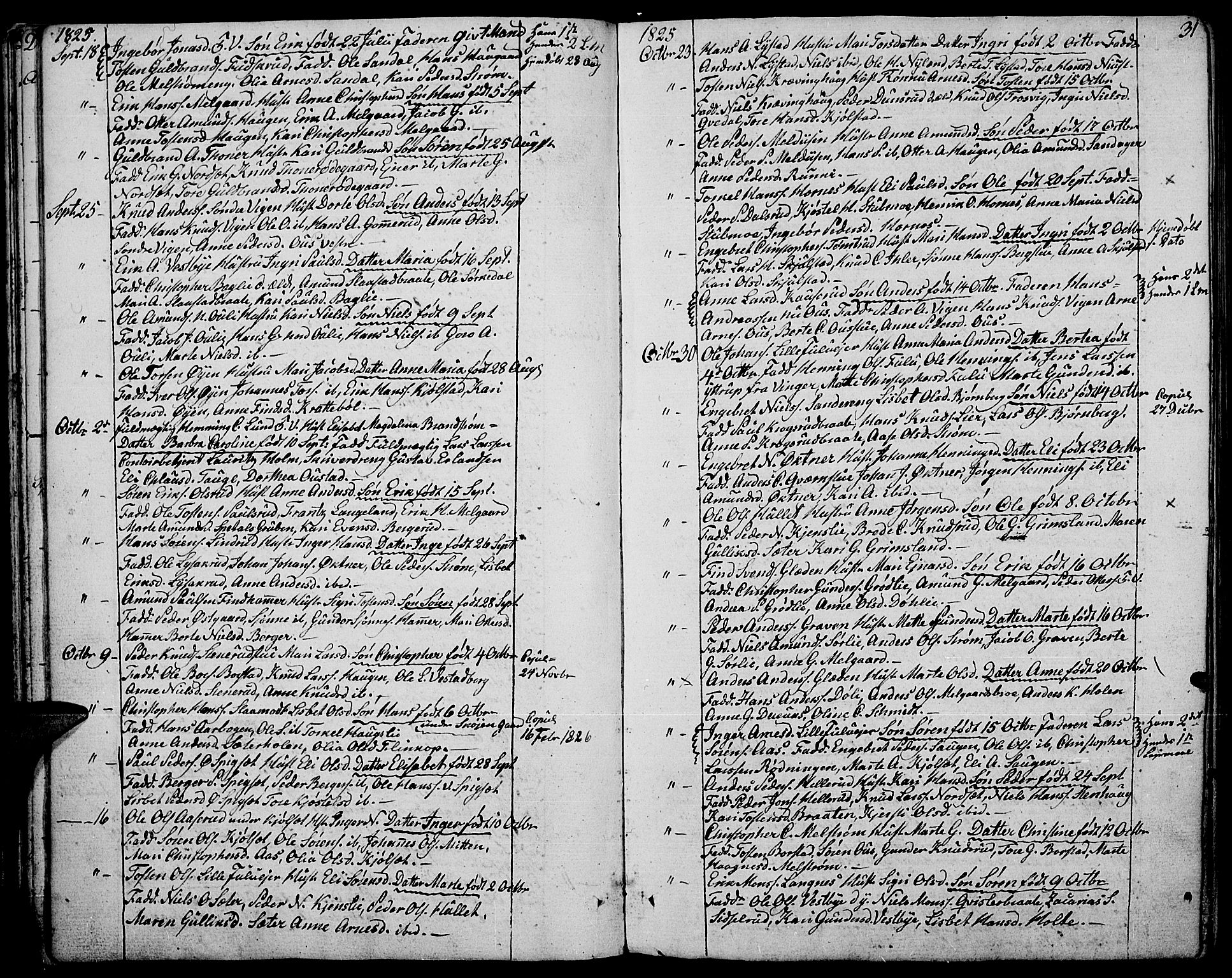 Strøm-Odalen prestekontor, AV/SAH-PREST-028/H/Ha/Haa/L0005: Ministerialbok nr. 5, 1811-1850, s. 31