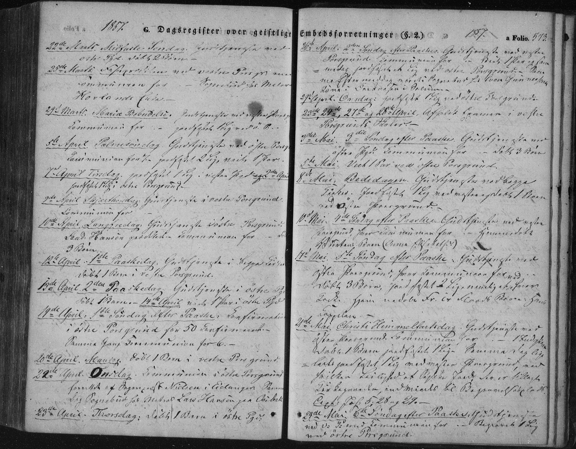 Porsgrunn kirkebøker , SAKO/A-104/F/Fa/L0006: Ministerialbok nr. 6, 1841-1857, s. 573