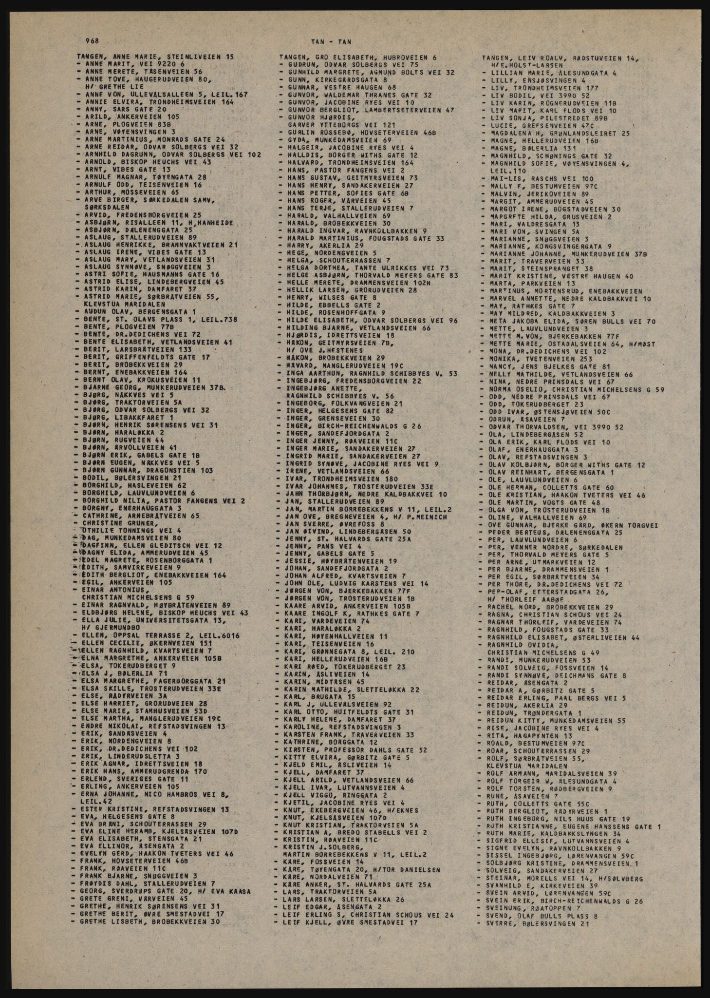 Kristiania/Oslo adressebok, PUBL/-, 1982-1983, s. 968