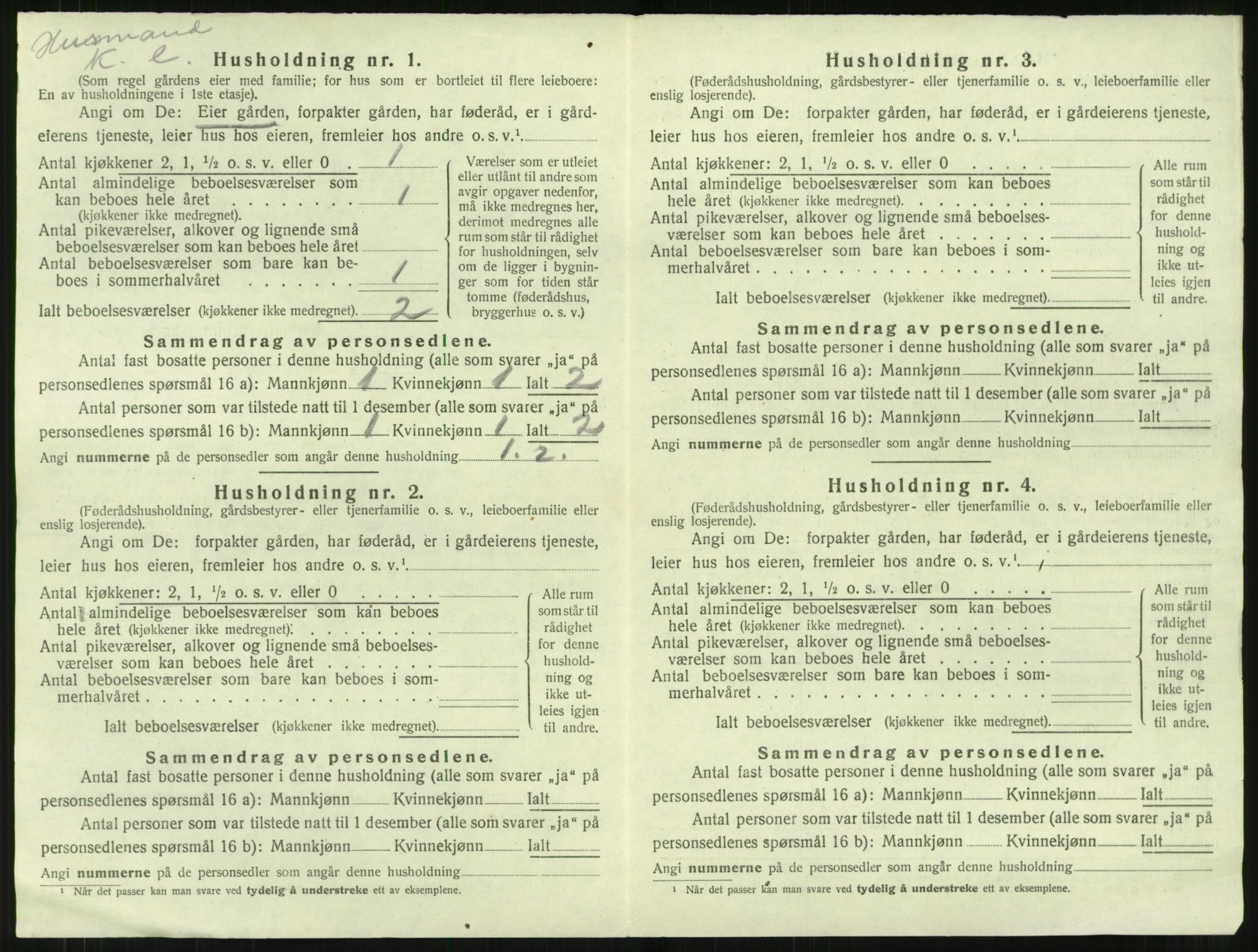SAT, Folketelling 1920 for 1569 Aure herred, 1920, s. 925