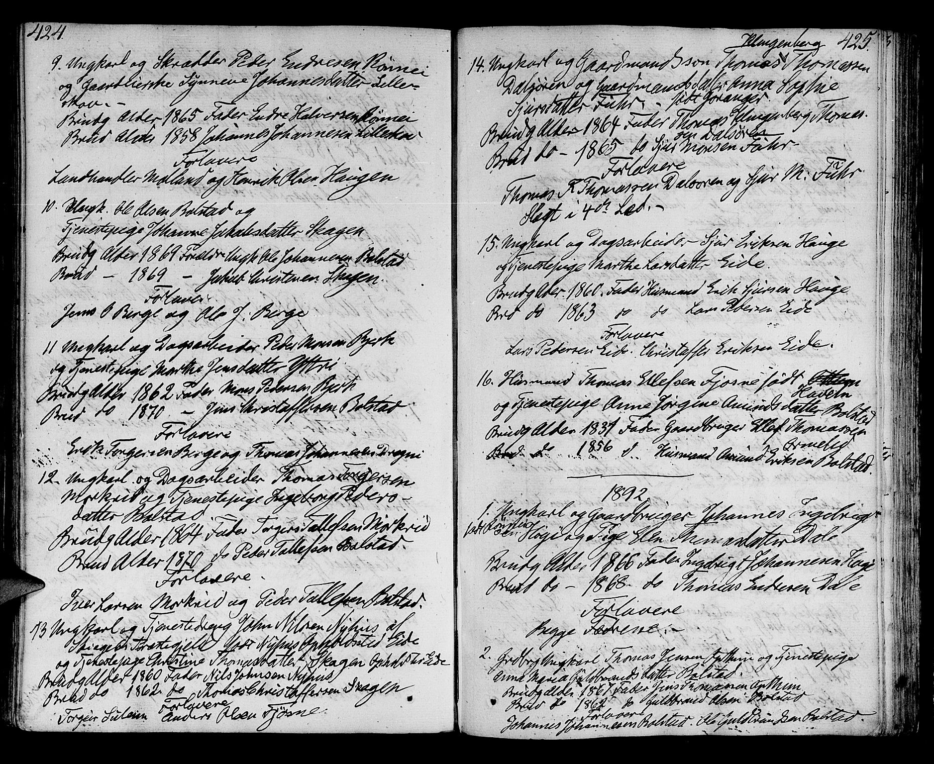 Luster sokneprestembete, AV/SAB-A-81101/H/Haa/Haaa/L0003: Ministerialbok nr. A 3, 1803-1821, s. 424-425