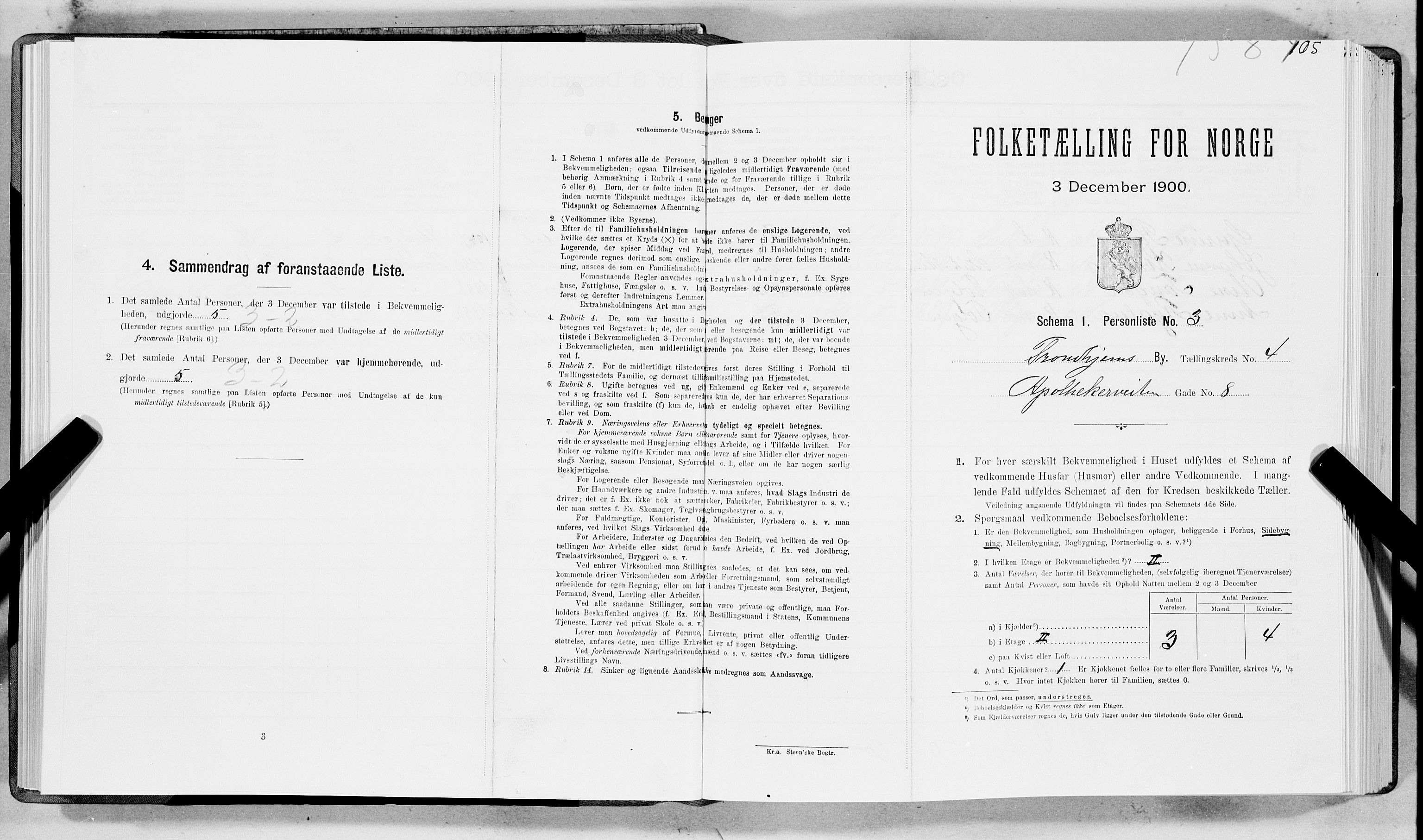 SAT, Folketelling 1900 for 1601 Trondheim kjøpstad, 1900, s. 685