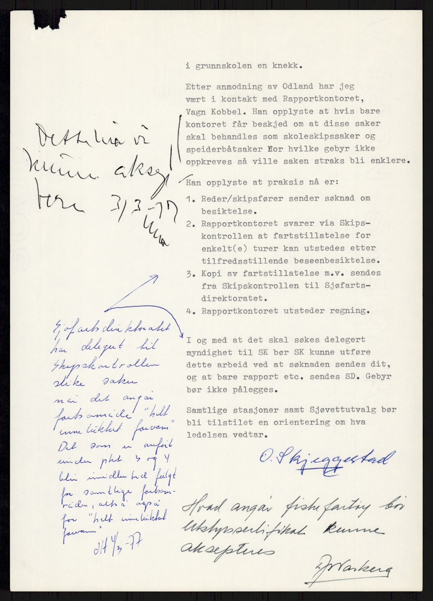 Sjøfartsdirektoratet med forløpere, generelt arkiv, AV/RA-S-1407/D/Du/Duc/L0641/0004: Skipskontrollen - Forskrifter    / Utleiebåter (2 mapper), 1977-1989, s. 101