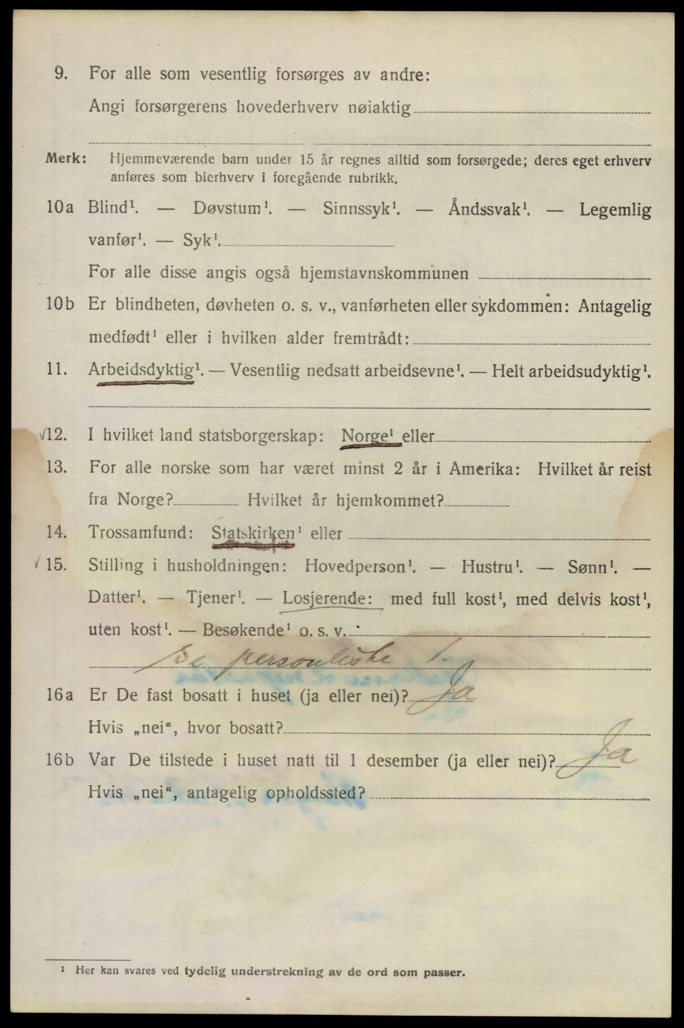 SAO, Folketelling 1920 for 0301 Kristiania kjøpstad, 1920, s. 213504