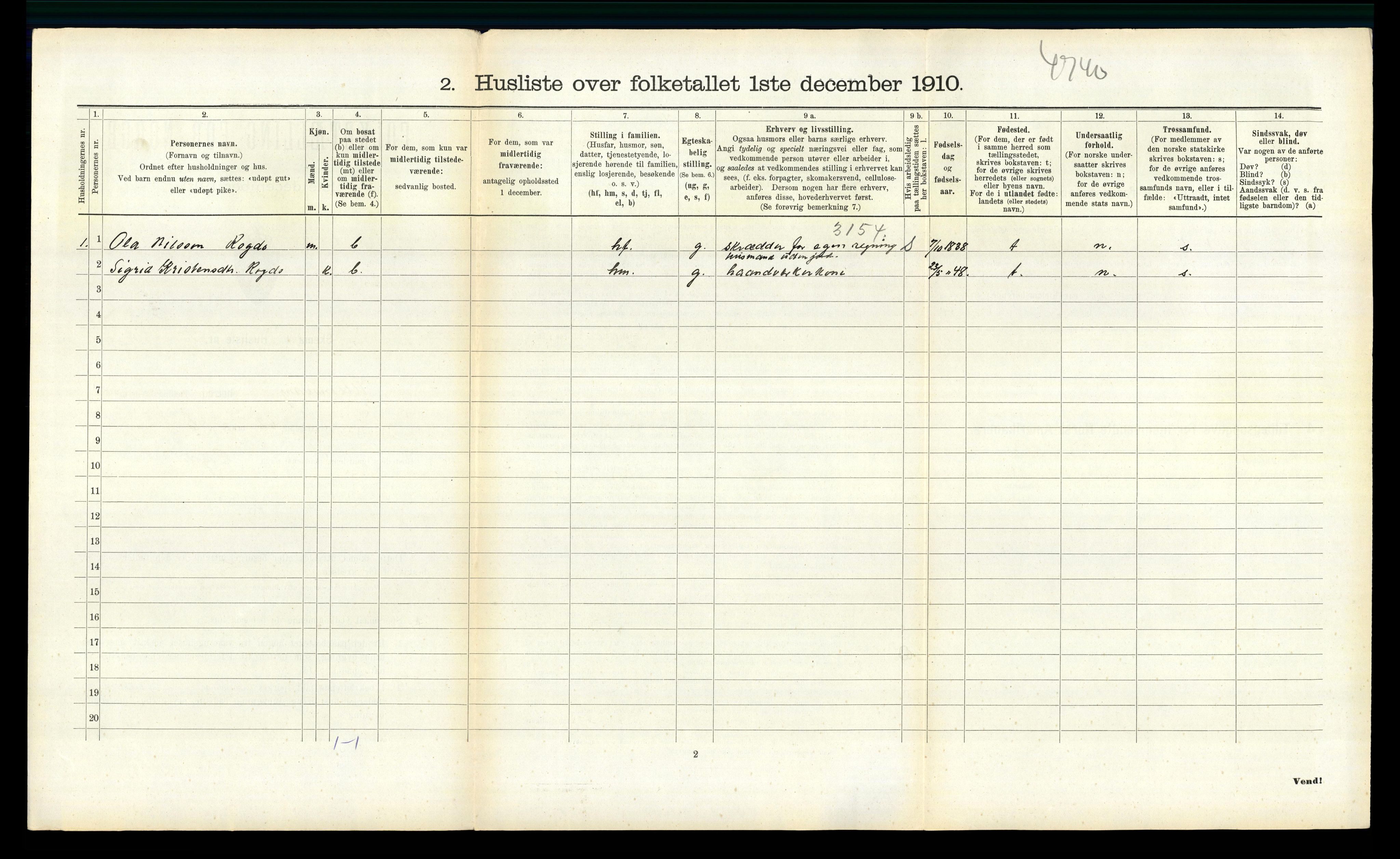 RA, Folketelling 1910 for 1230 Ullensvang herred, 1910, s. 1114