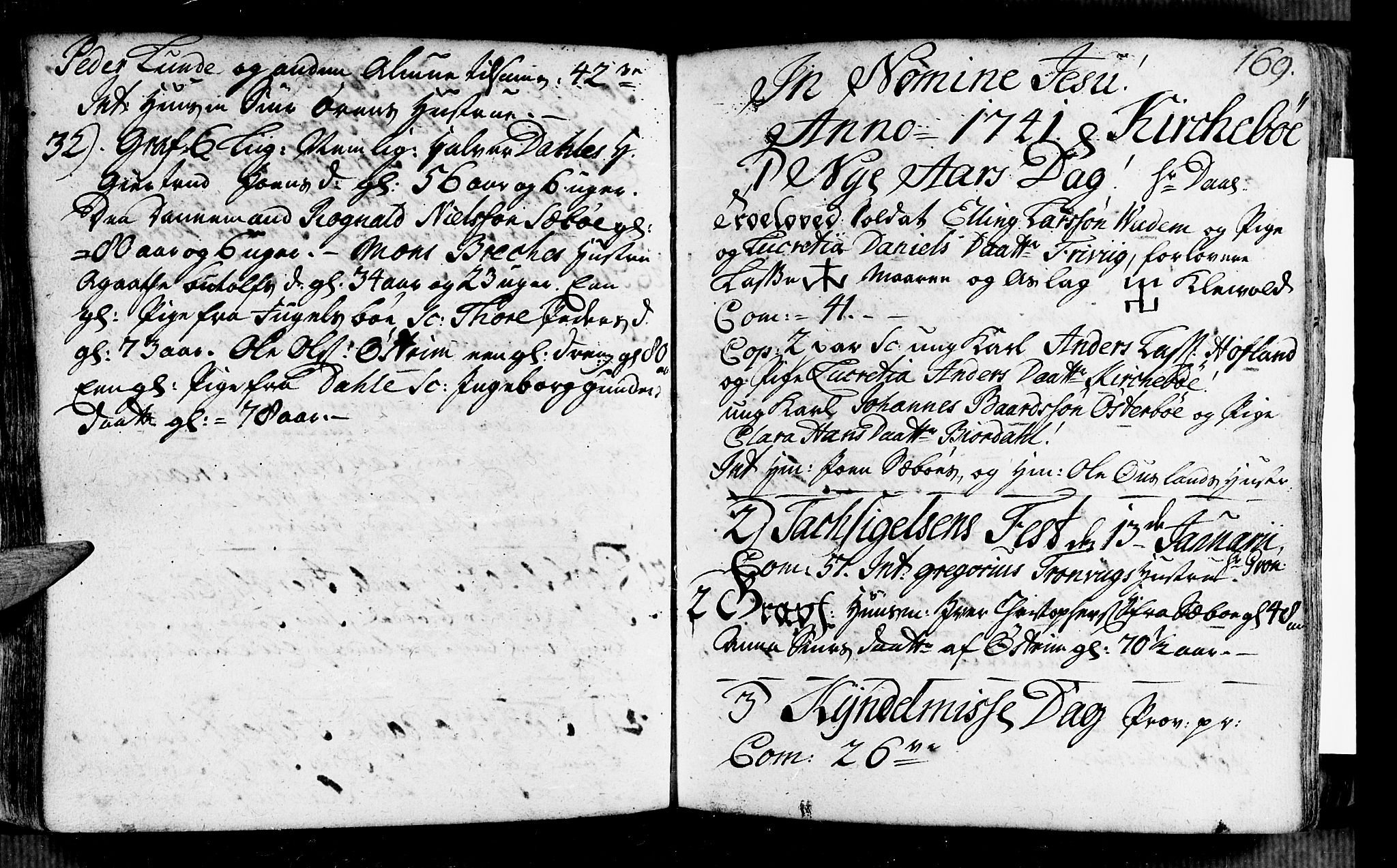 Vik sokneprestembete, SAB/A-81501: Ministerialbok nr. A 2 /3, 1740-1755, s. 169