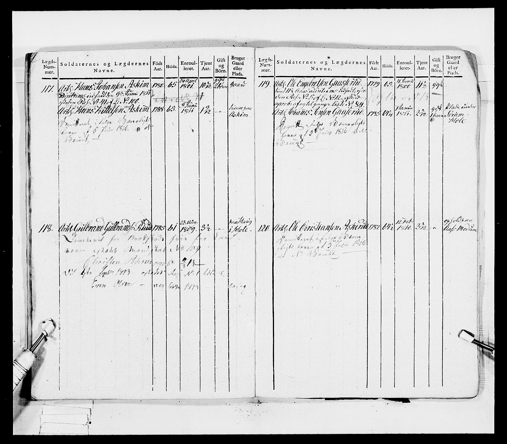 Generalitets- og kommissariatskollegiet, Det kongelige norske kommissariatskollegium, AV/RA-EA-5420/E/Eh/L0036a: Nordafjelske gevorbne infanteriregiment, 1813, s. 281