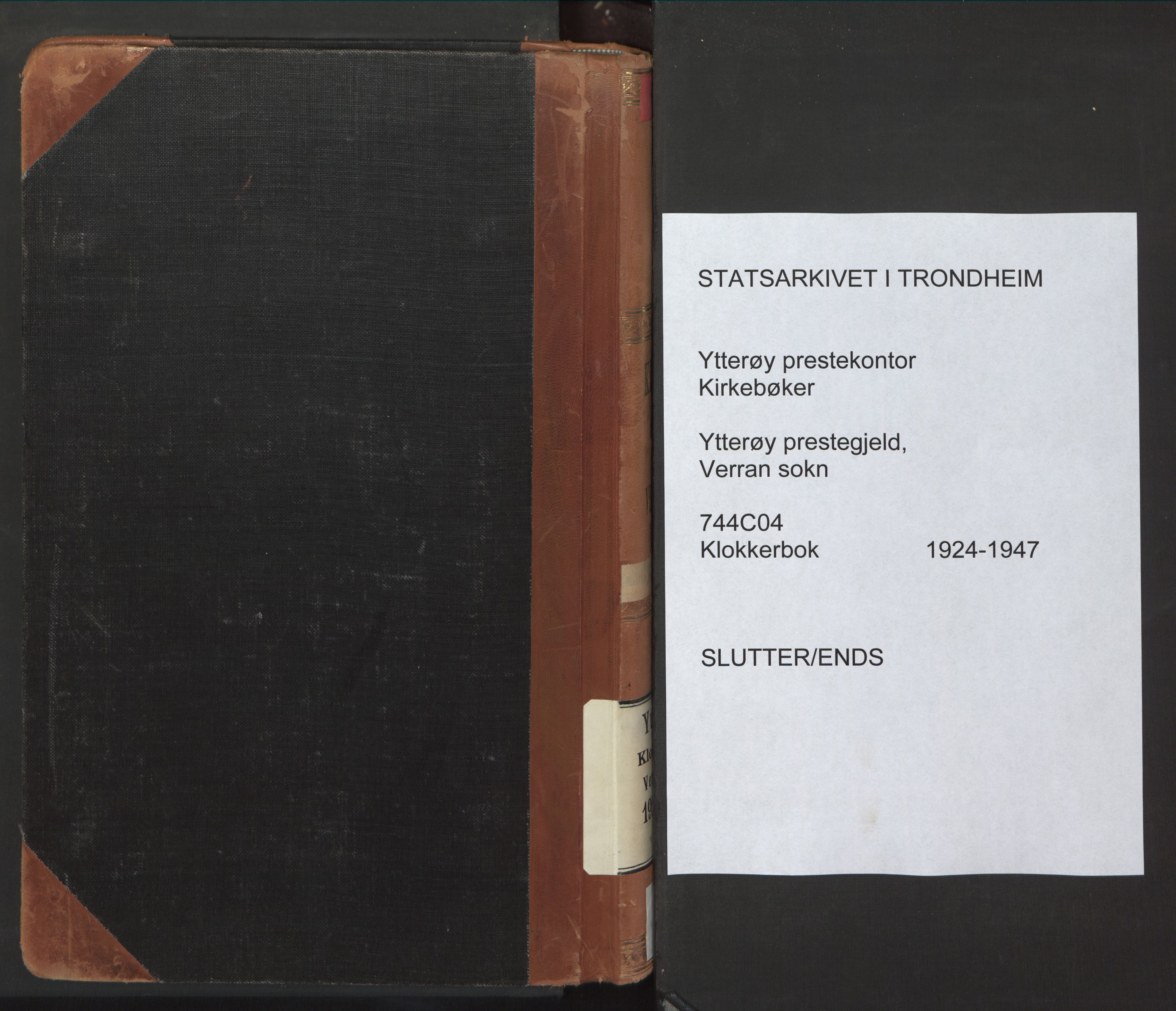 Ministerialprotokoller, klokkerbøker og fødselsregistre - Nord-Trøndelag, SAT/A-1458/744/L0425: Klokkerbok nr. 744C04, 1924-1947