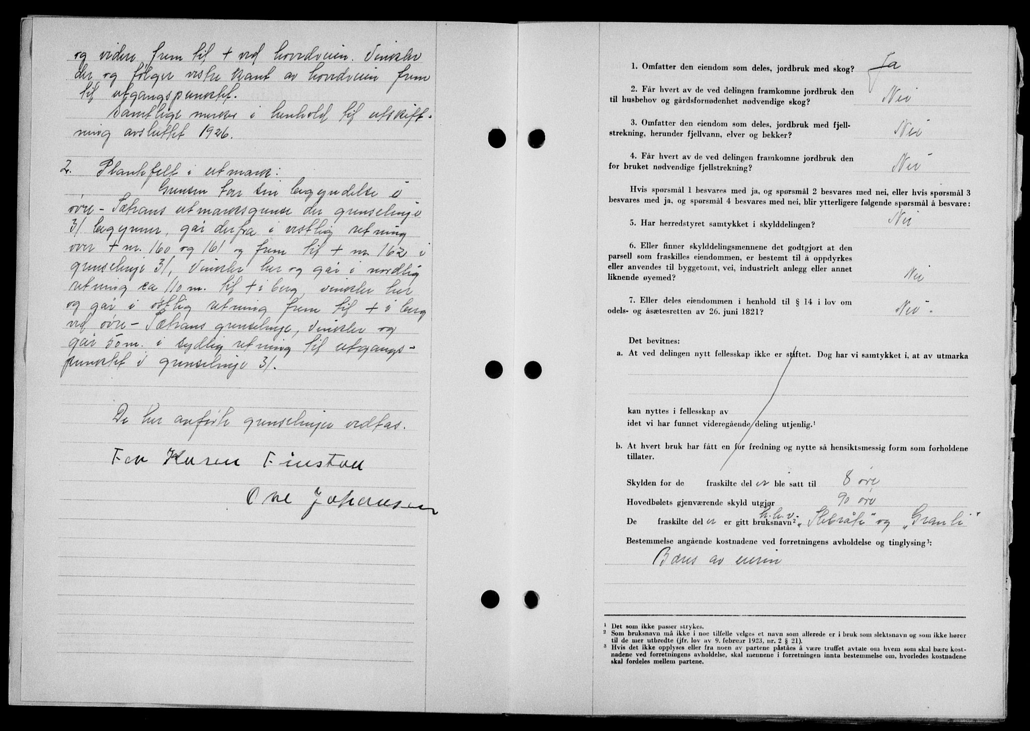 Lofoten sorenskriveri, SAT/A-0017/1/2/2C/L0018a: Pantebok nr. 18a, 1948-1948, Dagboknr: 1449/1948
