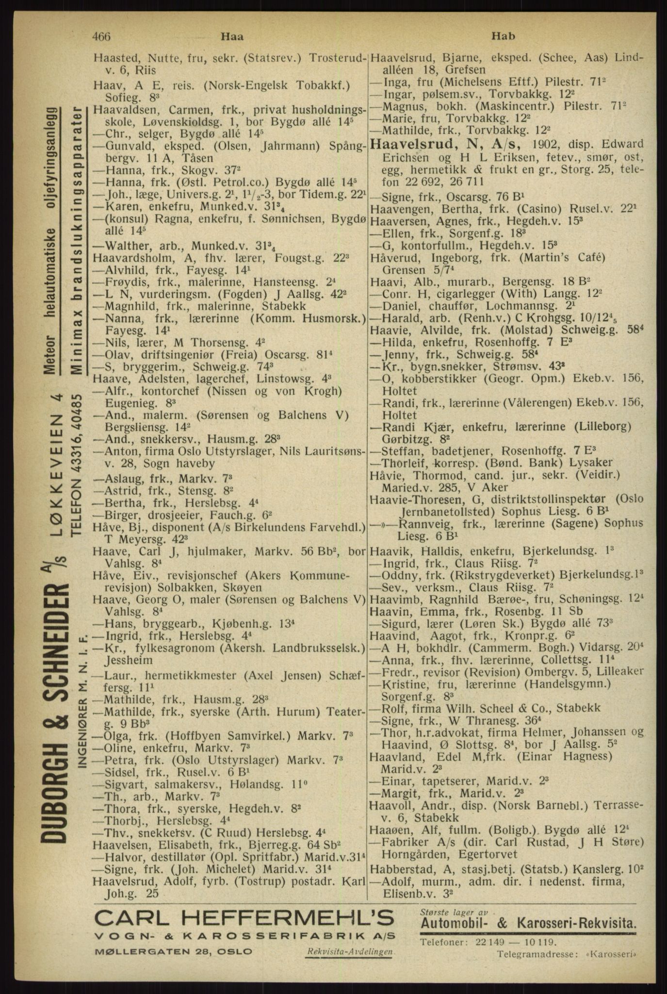 Kristiania/Oslo adressebok, PUBL/-, 1933, s. 466