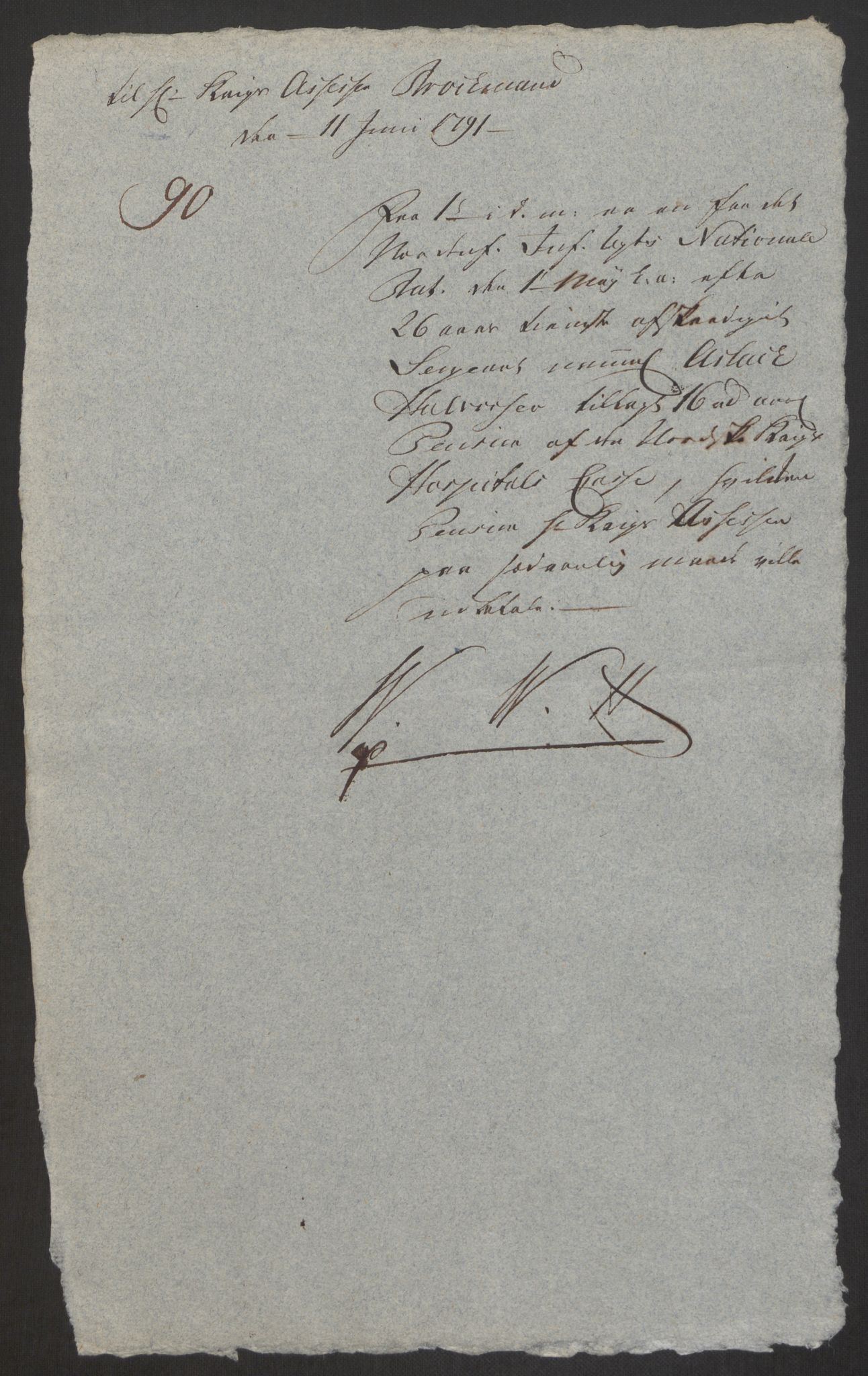 Forsvaret, Den norske kvesthuskasse/krigshospitalkasse, AV/RA-RAFA-1887/F/Fa/L0008: Konsepter, 1790-1793, s. 522