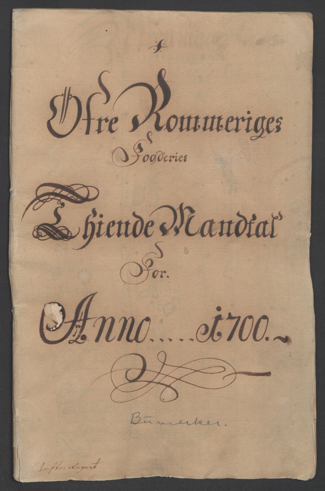 Rentekammeret inntil 1814, Reviderte regnskaper, Fogderegnskap, RA/EA-4092/R12/L0712: Fogderegnskap Øvre Romerike, 1700, s. 31