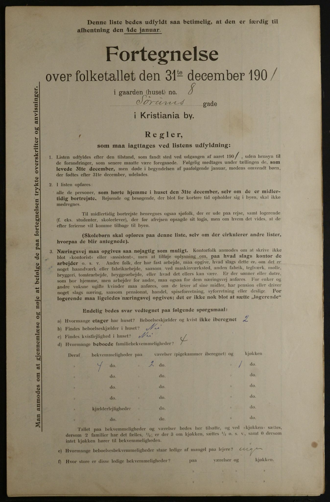 OBA, Kommunal folketelling 31.12.1901 for Kristiania kjøpstad, 1901, s. 16457