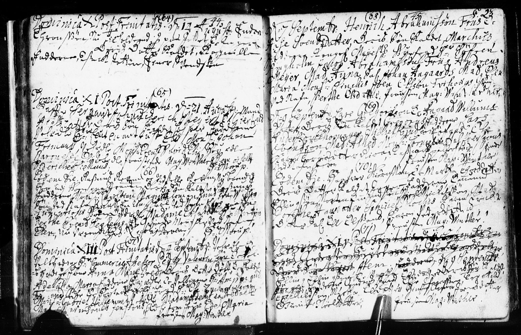 Domkirken sokneprestkontor, AV/SAST-A-101812/001/30/30BB/L0003: Klokkerbok nr. B 3, 1733-1751, s. 23