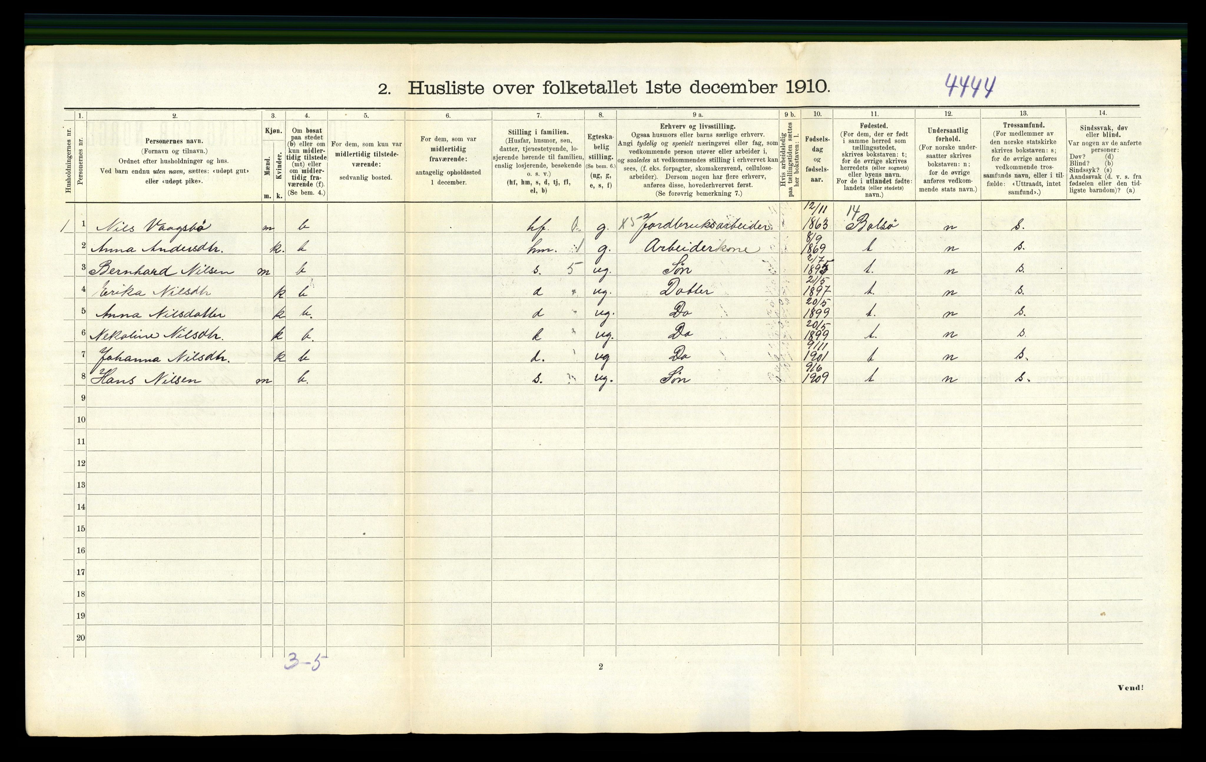 RA, Folketelling 1910 for 1551 Eide herred, 1910, s. 268